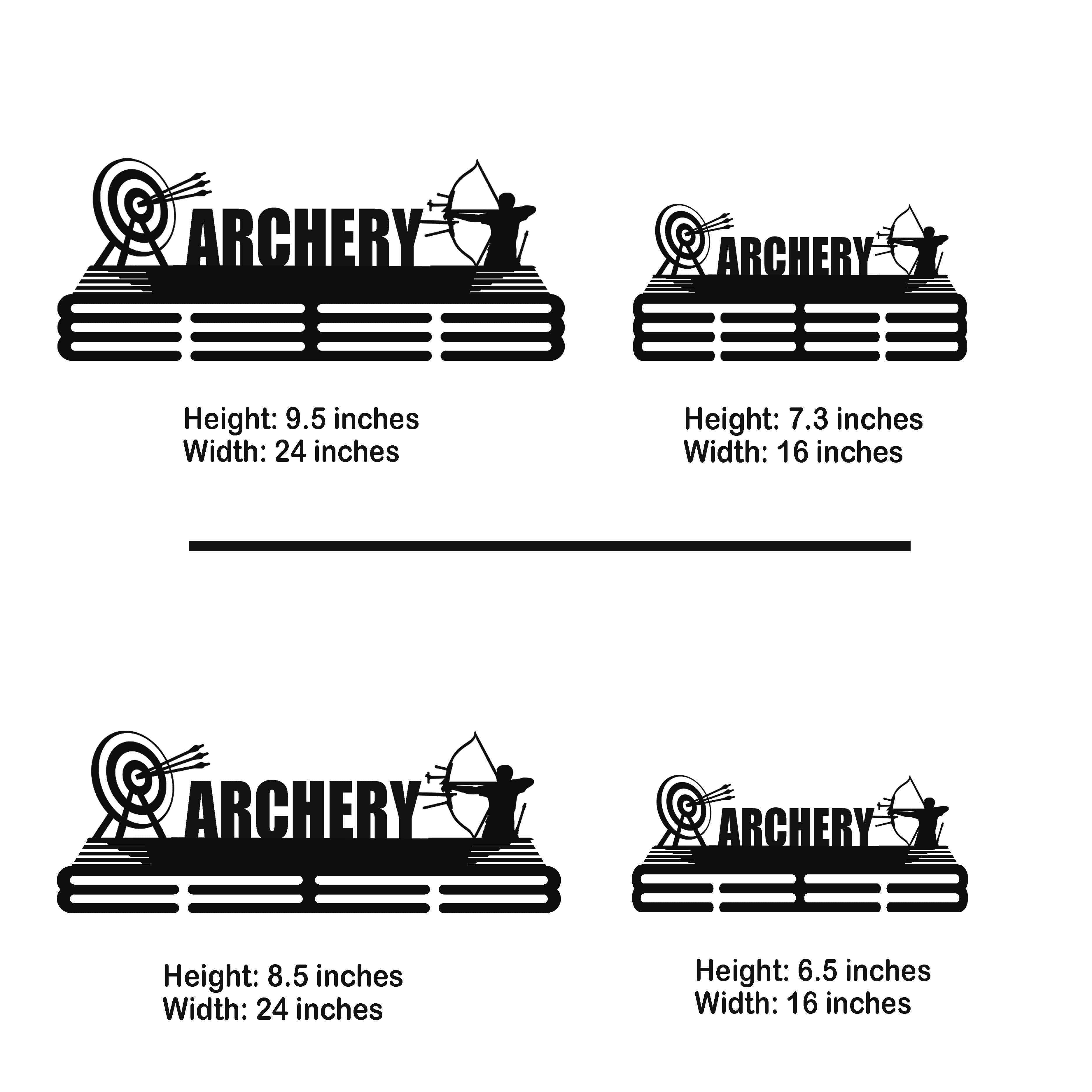 Archery Medal Hanger – Personalized Metal Medal Holder – Stainless Steel Wall Display Rack for Archery Awards - Champion Hanger