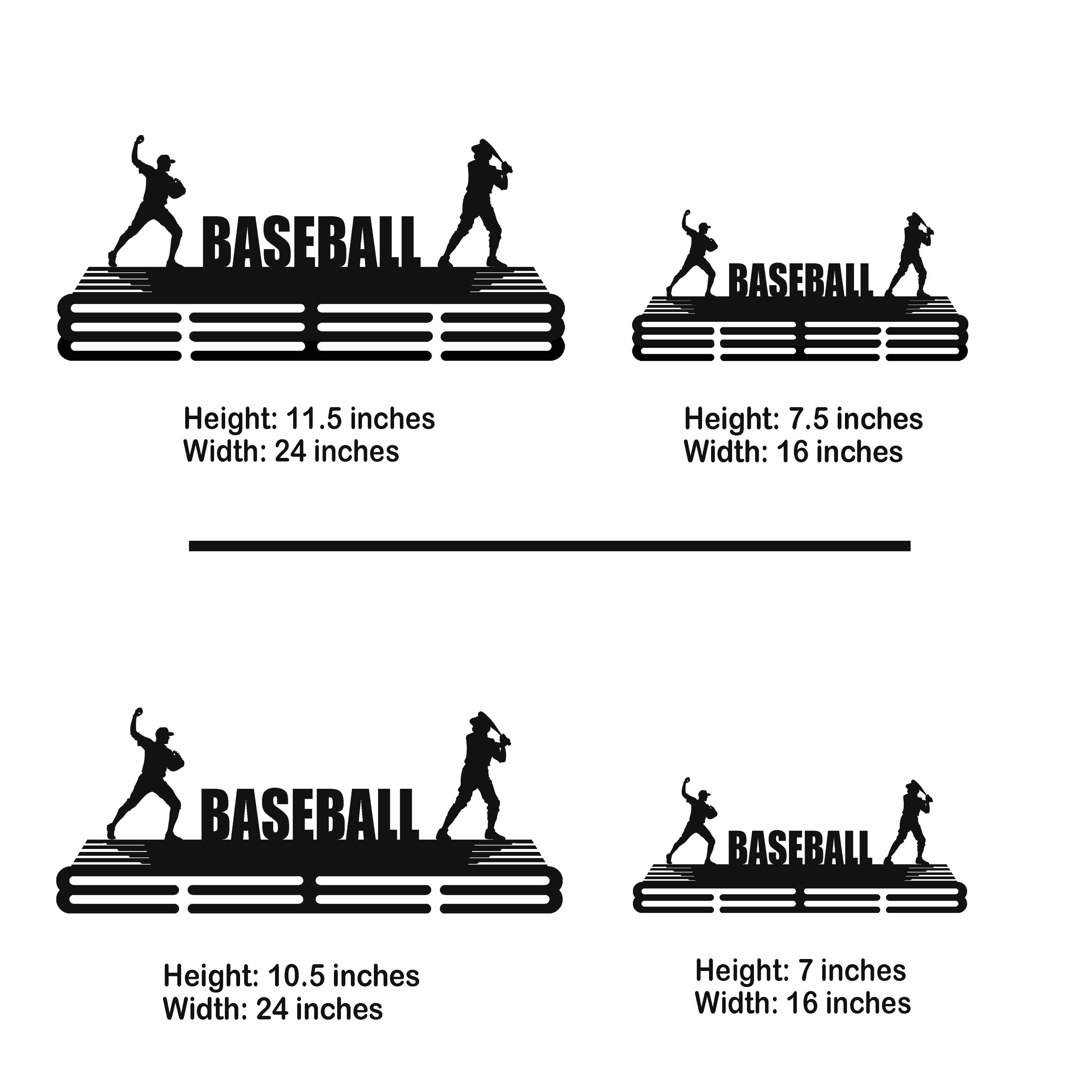 Baseball Player Medal Hanger - Metal Hanger for Baseball Awards – Stainless Steel Display Rack - Champion Hanger