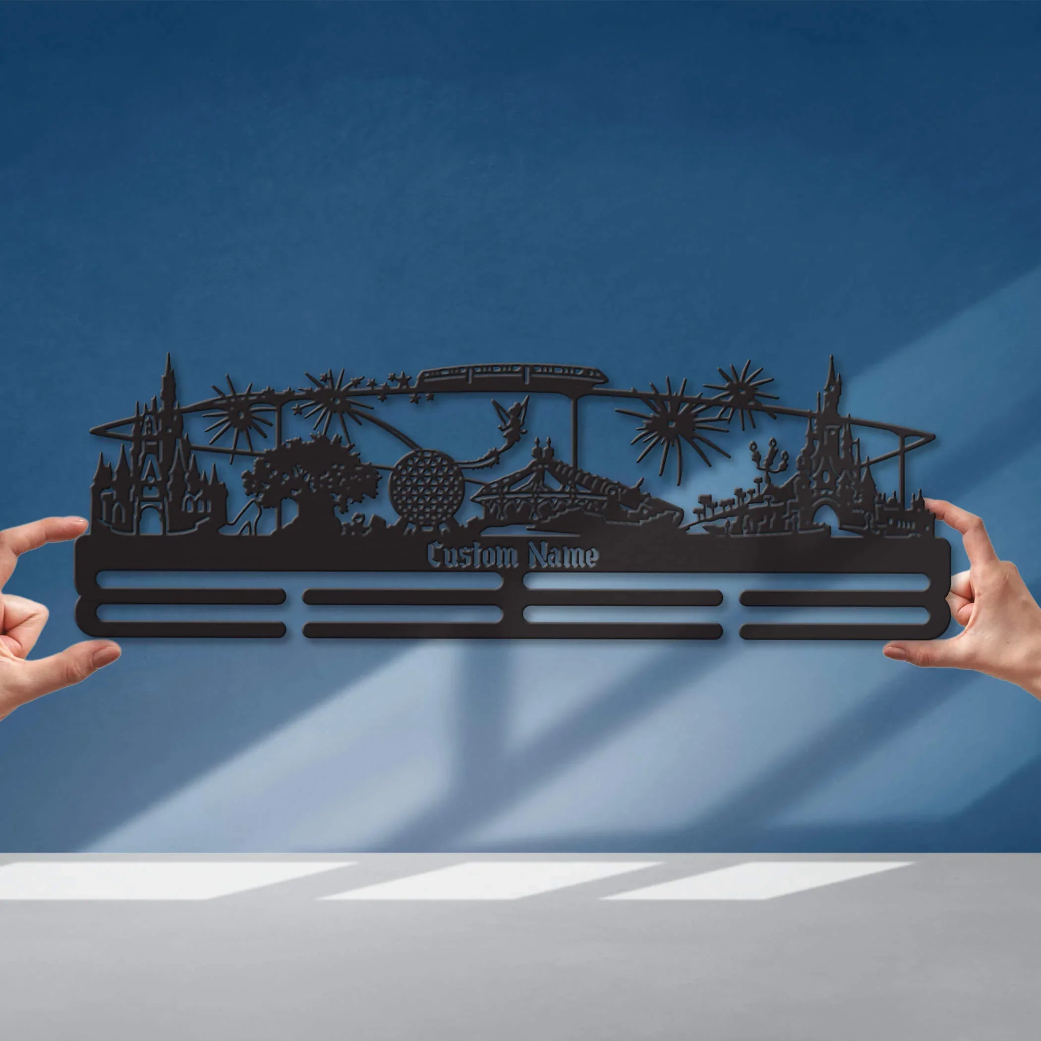 Stainless Steel Medal Hanger – Personalized “Run to the Magic” Marathon Medal Display | ChampionHanger - Champion Hanger