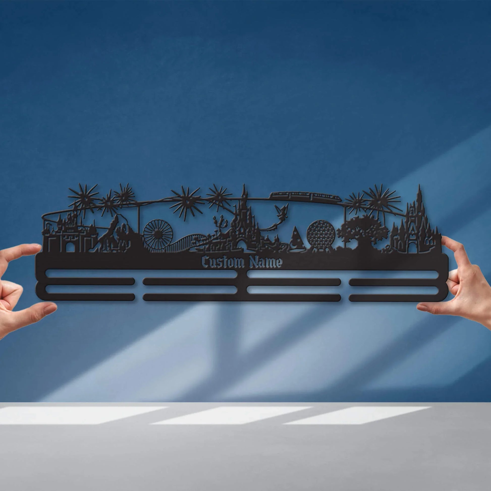 Personalized Stainless Steel Medal Hanger - Magic Kingdom Marathon Gift - ChampionHanger - Champion Hanger