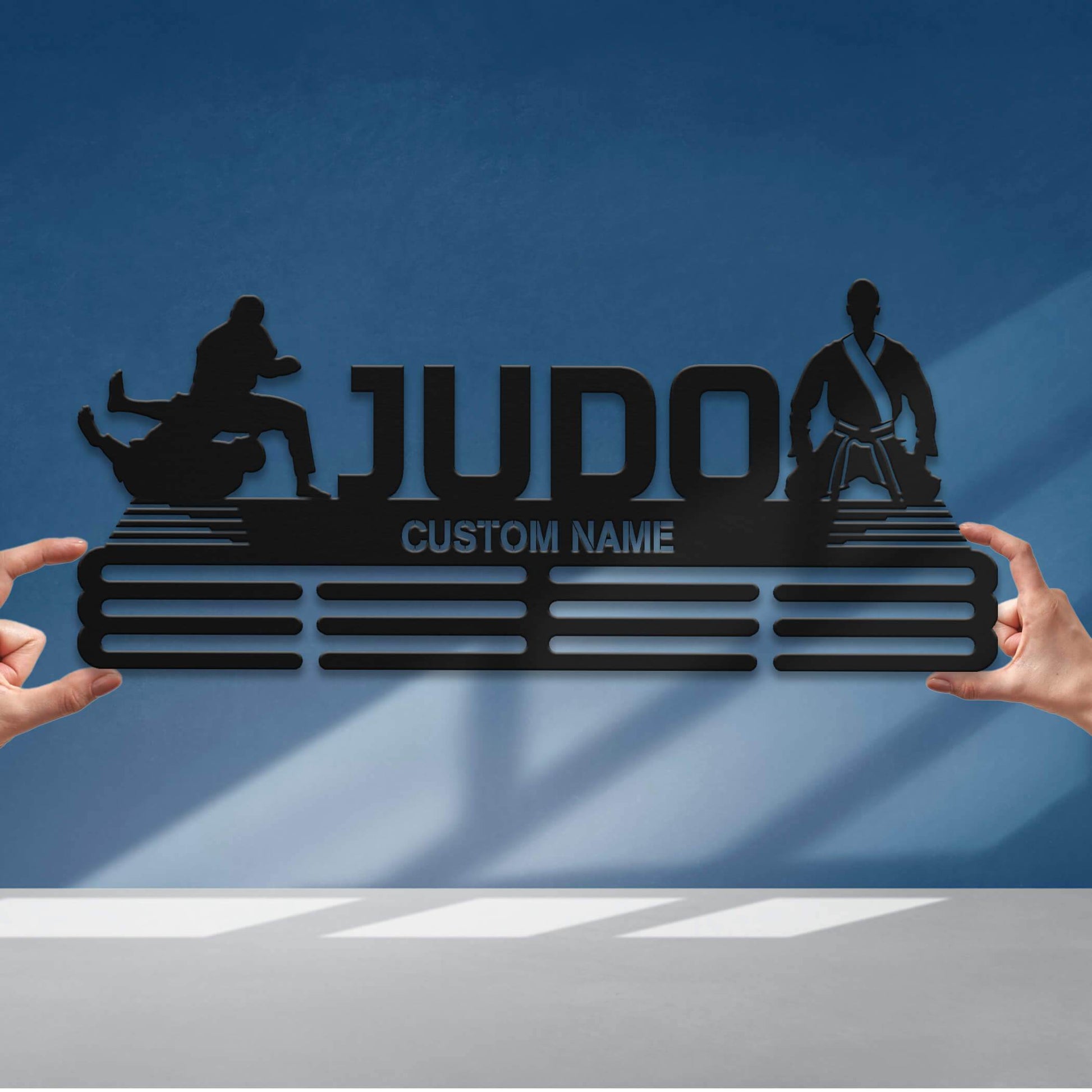 Judo Medal Display Rack – Custom Metal Medal Hanger for Judo Awards - Champion Hanger
