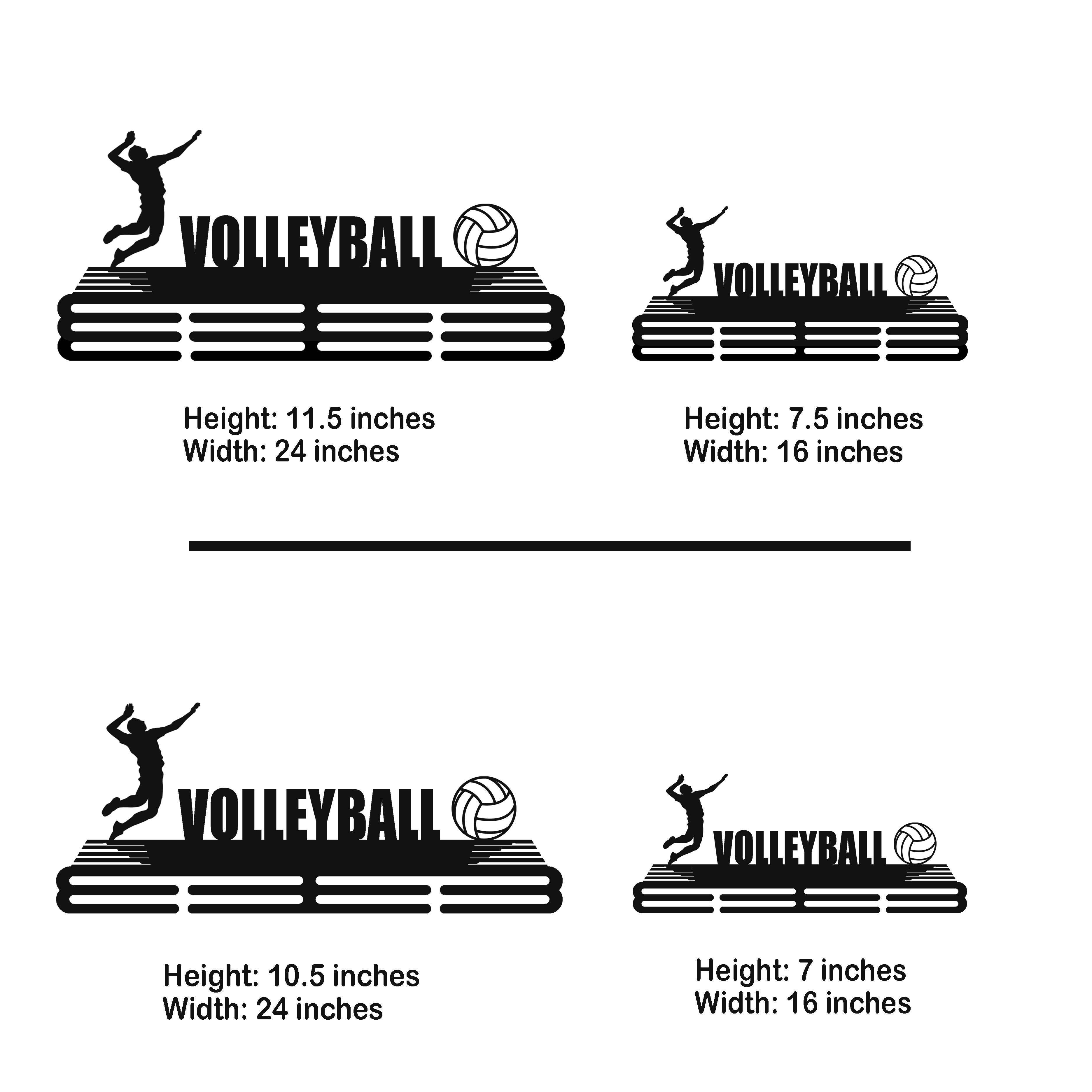 Volleyball Player Medal Hanger - Metal Hanger for Volleyball Awards – Stainless Steel Display Rack - Champion Hanger