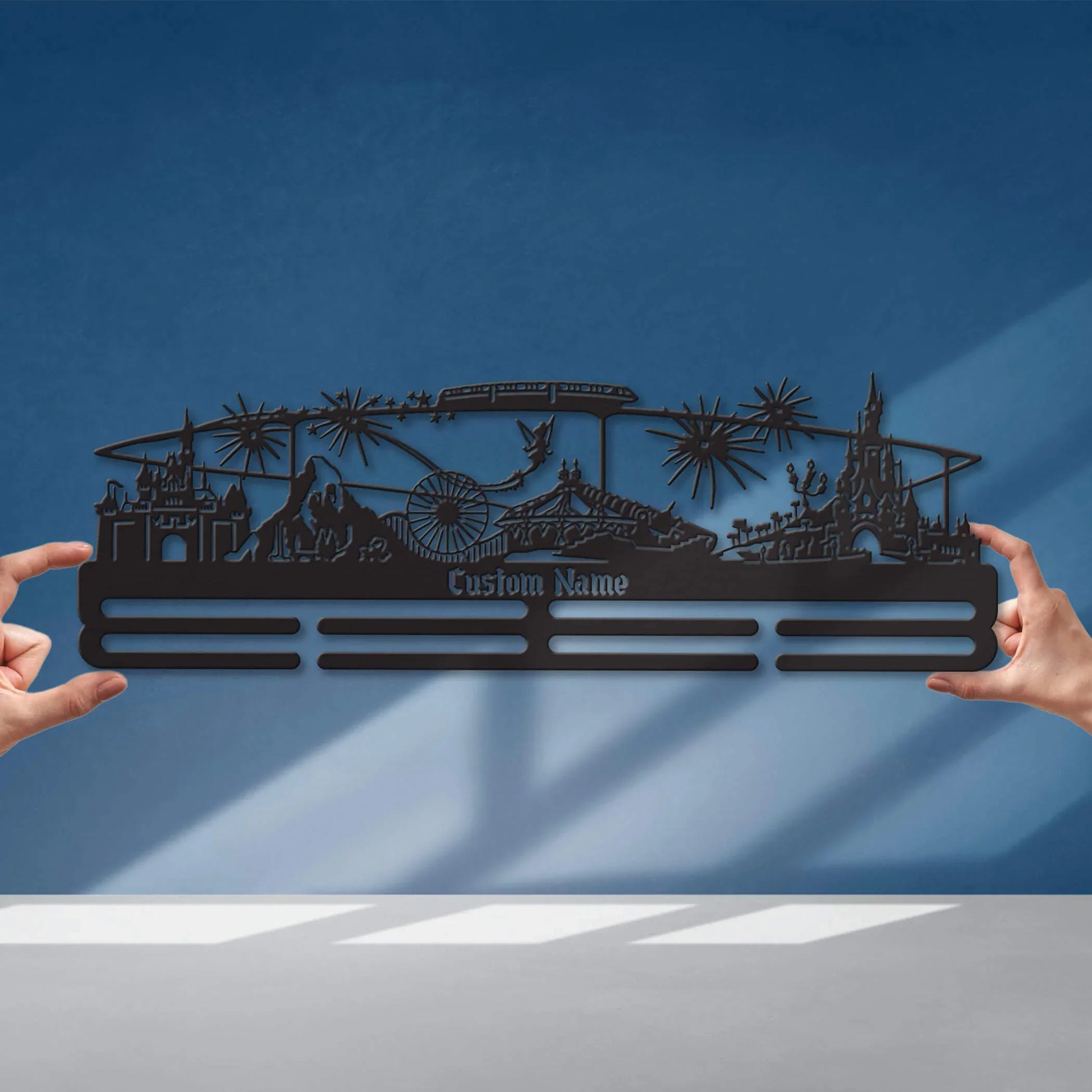 Stainless Steel Running Medal Hanger – Magic Kingdom Personalized Medal Display - ChampionHanger - Champion Hanger