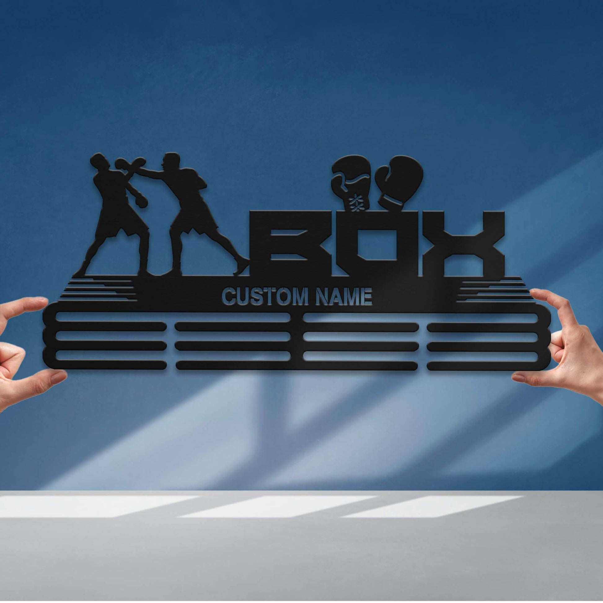 Boxing Medal Display Rack – Custom Metal Medal Hanger for Boxing Trophies and Awards - Champion Hanger