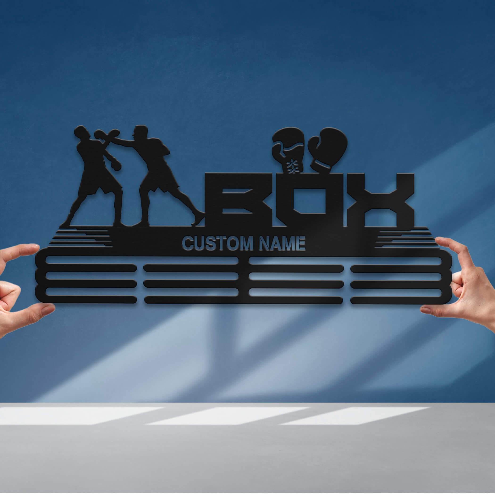 Boxing Medal Display Rack – Custom Metal Medal Hanger for Boxing Trophies and Awards - Champion Hanger
