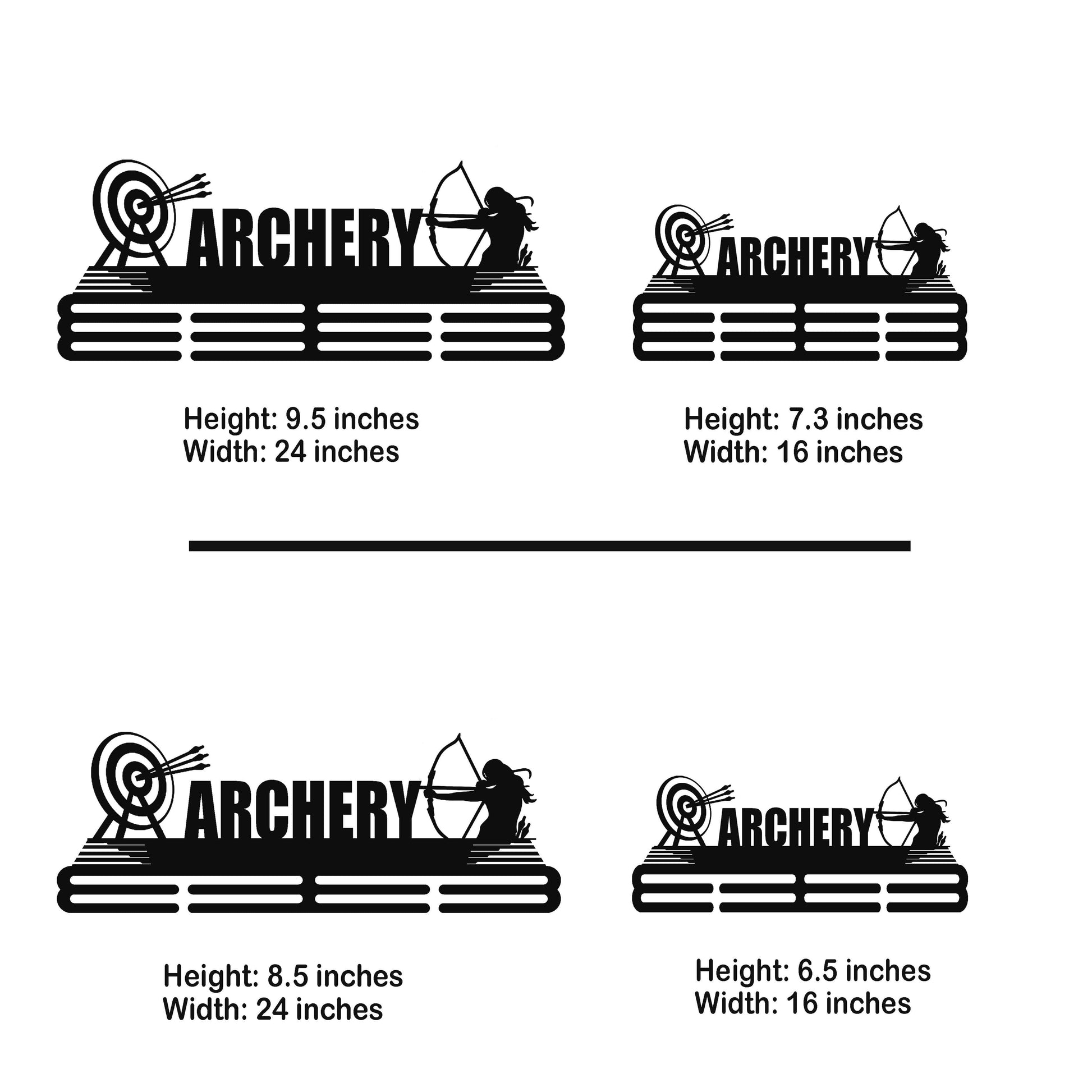 Archery Medal Hanger – Personalized Metal Medal Holder – Stainless Steel Wall Display Rack for Archery Awards - Champion Hanger