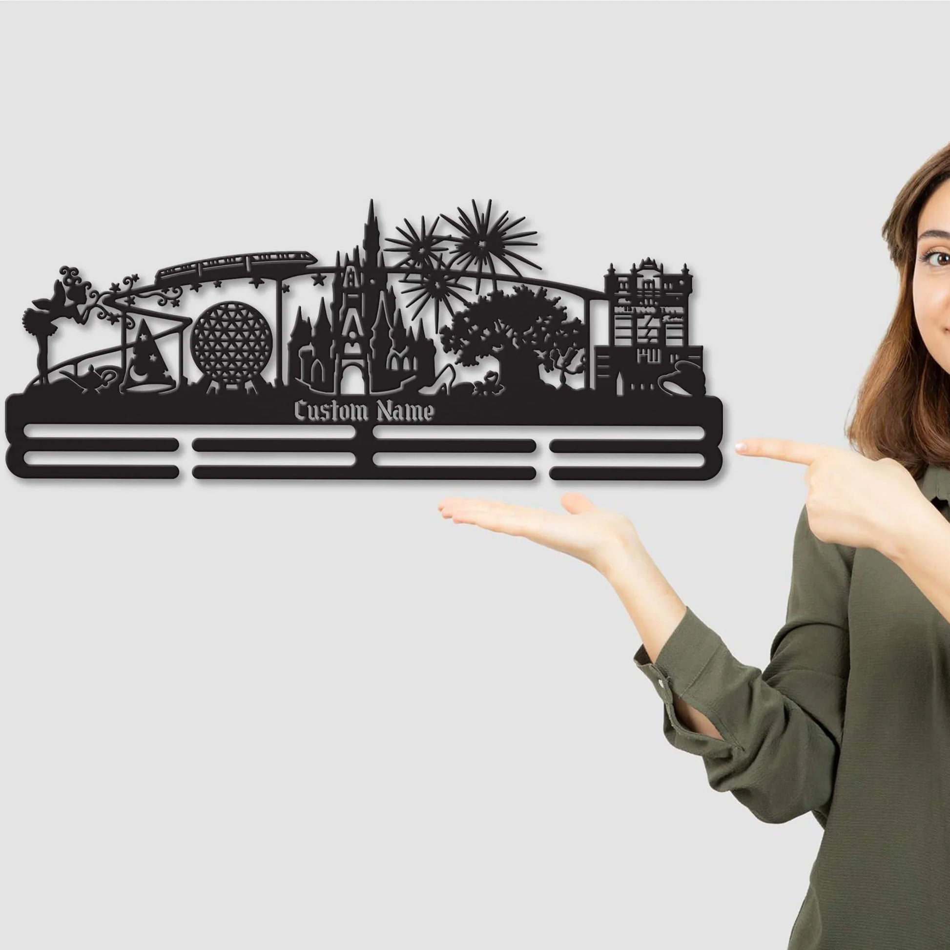 Custom Fairytale Adventure Medal Hanger – Stainless Steel Running Medal Display | ChampionHanger - Champion Hanger