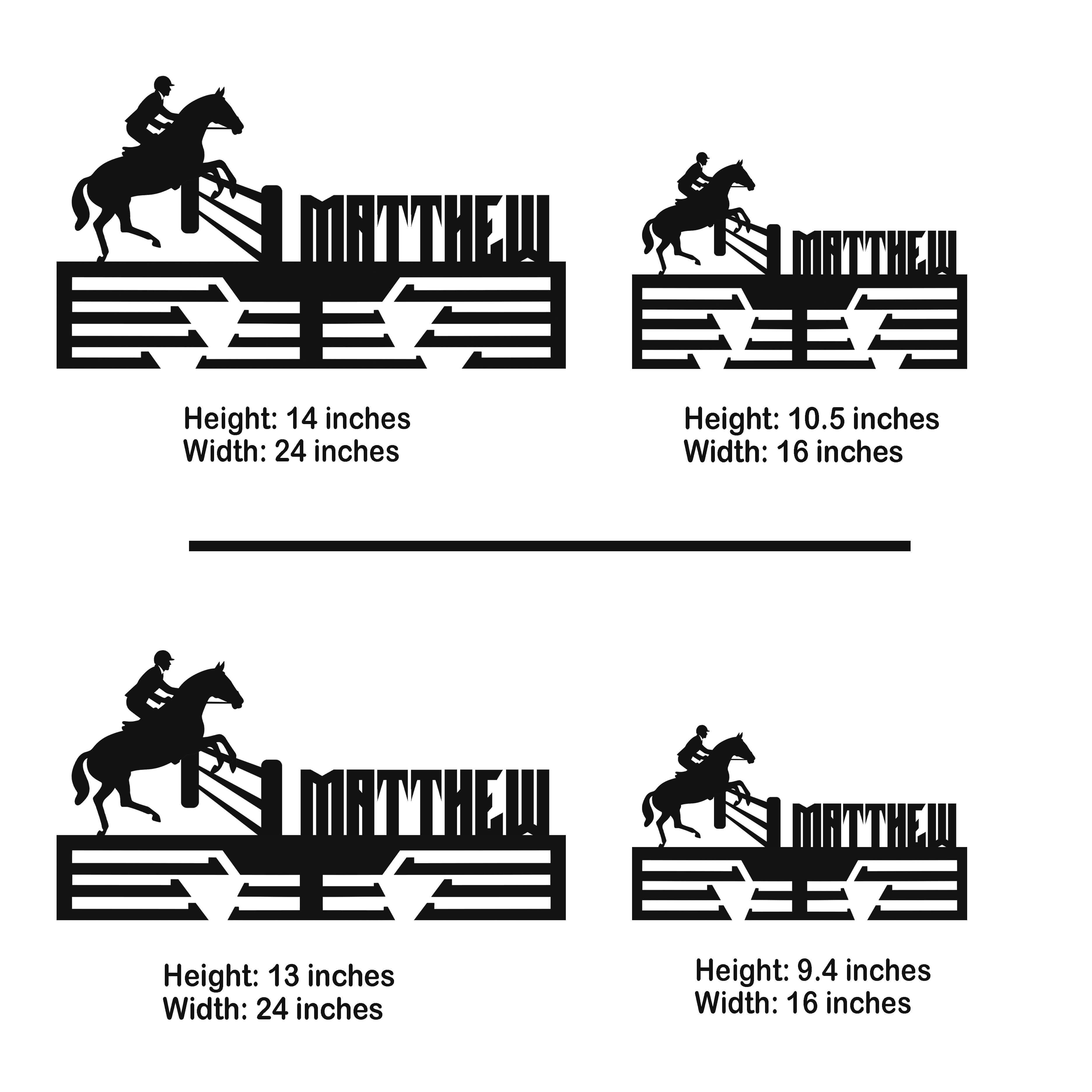 Personalized Equestrian Medal Hanger – Stainless Steel Horse Riding Medal Display Rack – Custom Wall Holder for Equestrian Awards & Gifts - Champion Hanger