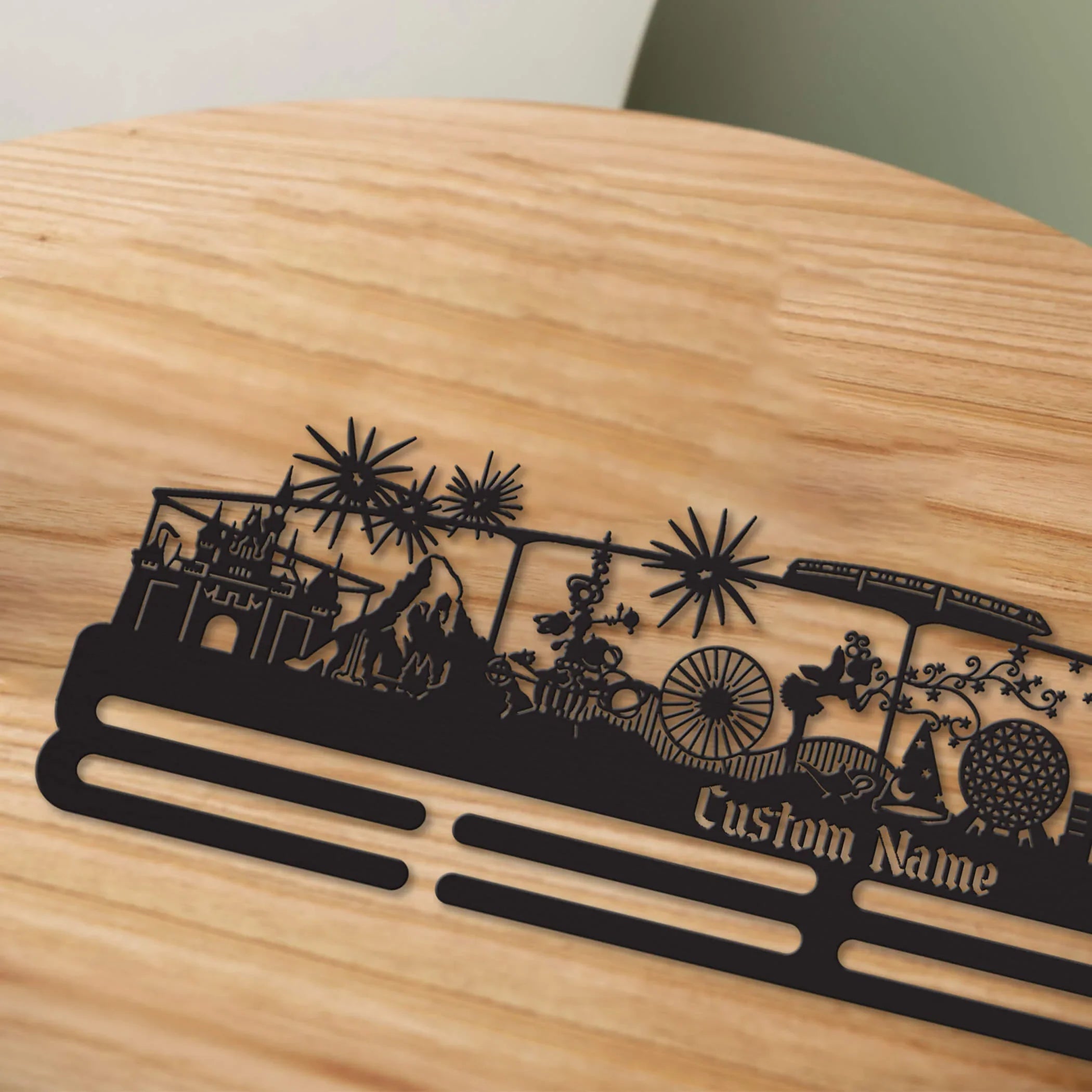 Enchanted Kingdom Medal Hanger – Personalized Stainless Steel Running Medal Rack | ChampionHanger - Champion Hanger