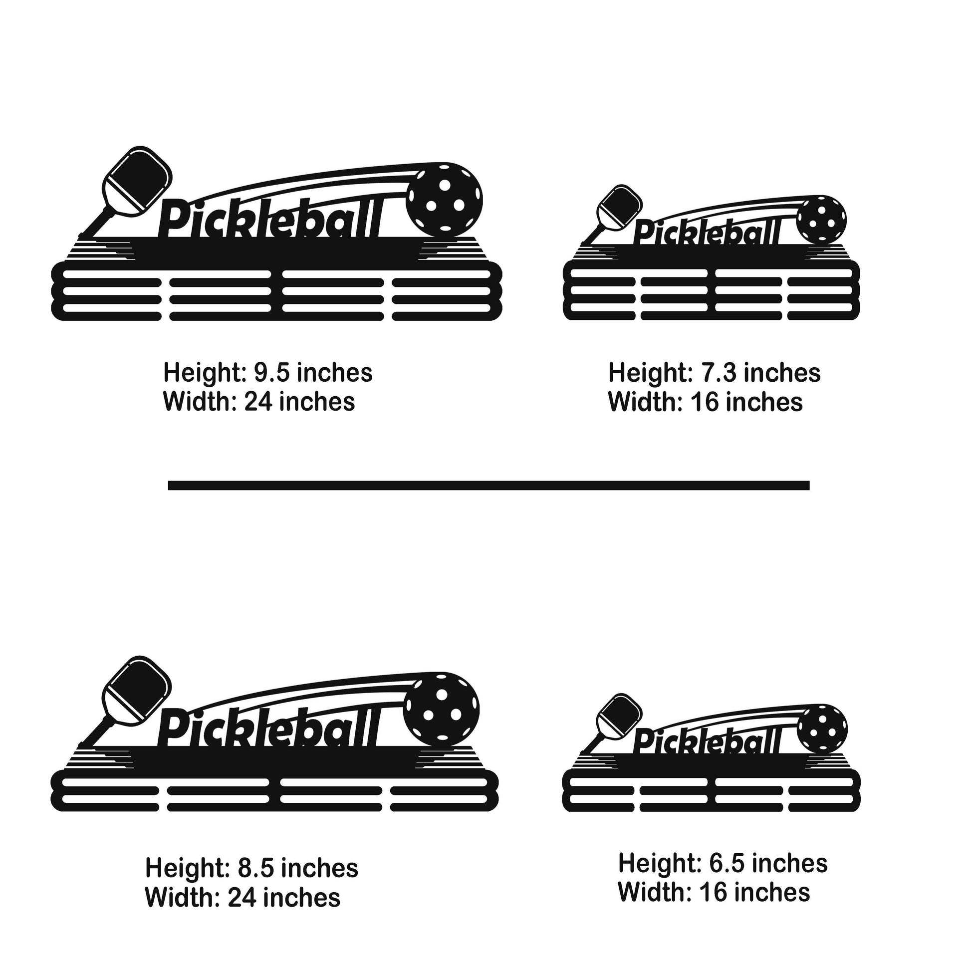 Pickleball Medal Hanger – Personalized Metal Medal Holder – Stainless Steel Wall Display Rack for Pickleball Awards - Champion Hanger