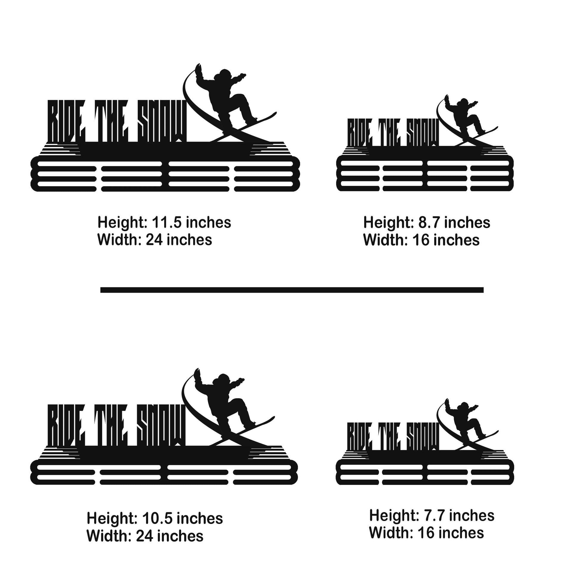 Personalized Snowboarding Medal Hanger with Custom Name | Stainless Steel Medal Holder | ChampionHanger - Champion Hanger