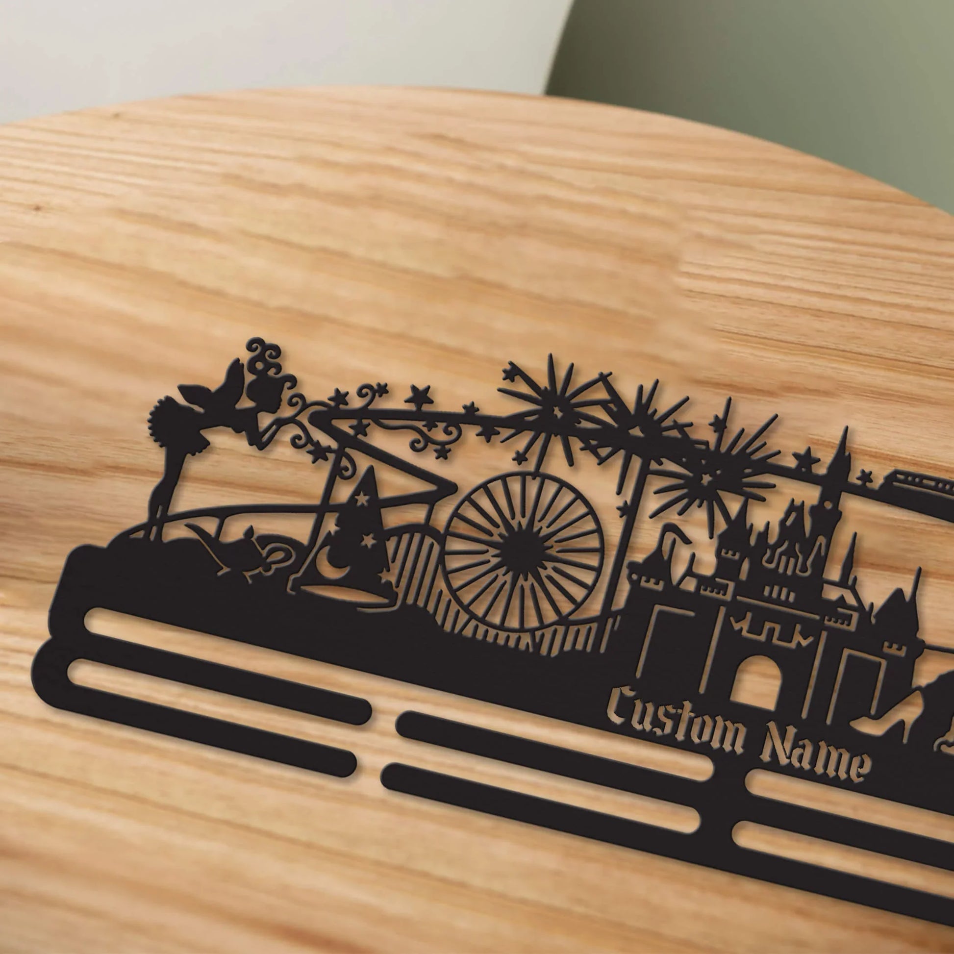 Personalized Fantasy Park Running Medal Hanger – Stainless Steel Medal Display | ChampionHanger - Champion Hanger