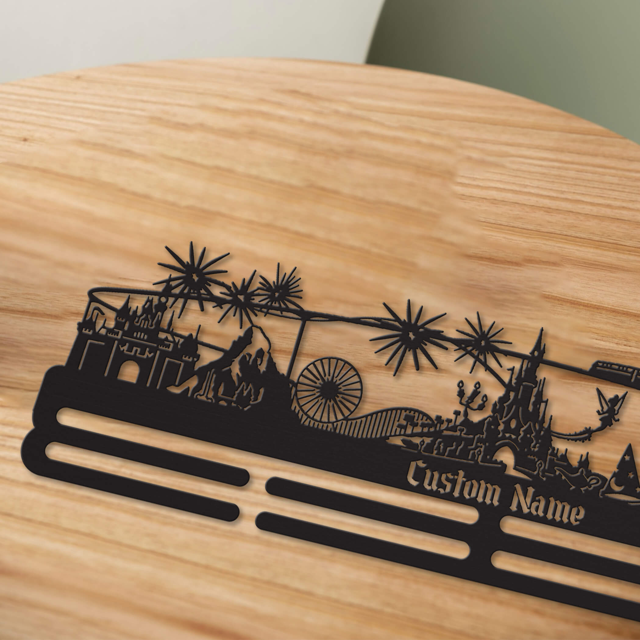 Enchanted Kingdom Medal Hanger – Personalized Stainless Steel Running Medal Rack | ChampionHanger