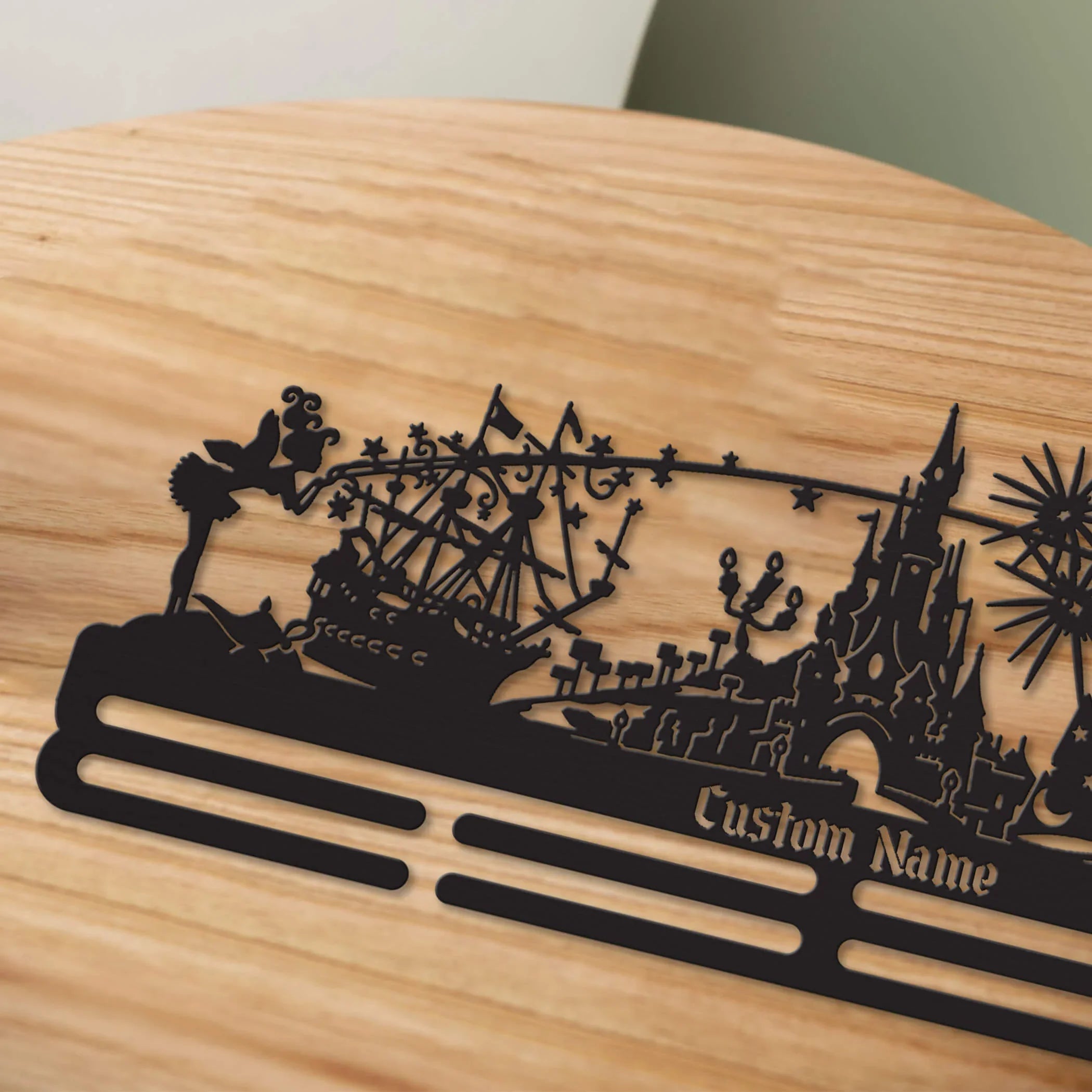 Personalized Stainless Steel Medal Hanger – “Run to the Magic” Running Medal Display - Custom Name Gift for Marathon Runners - ChampionHanger - Champion Hanger