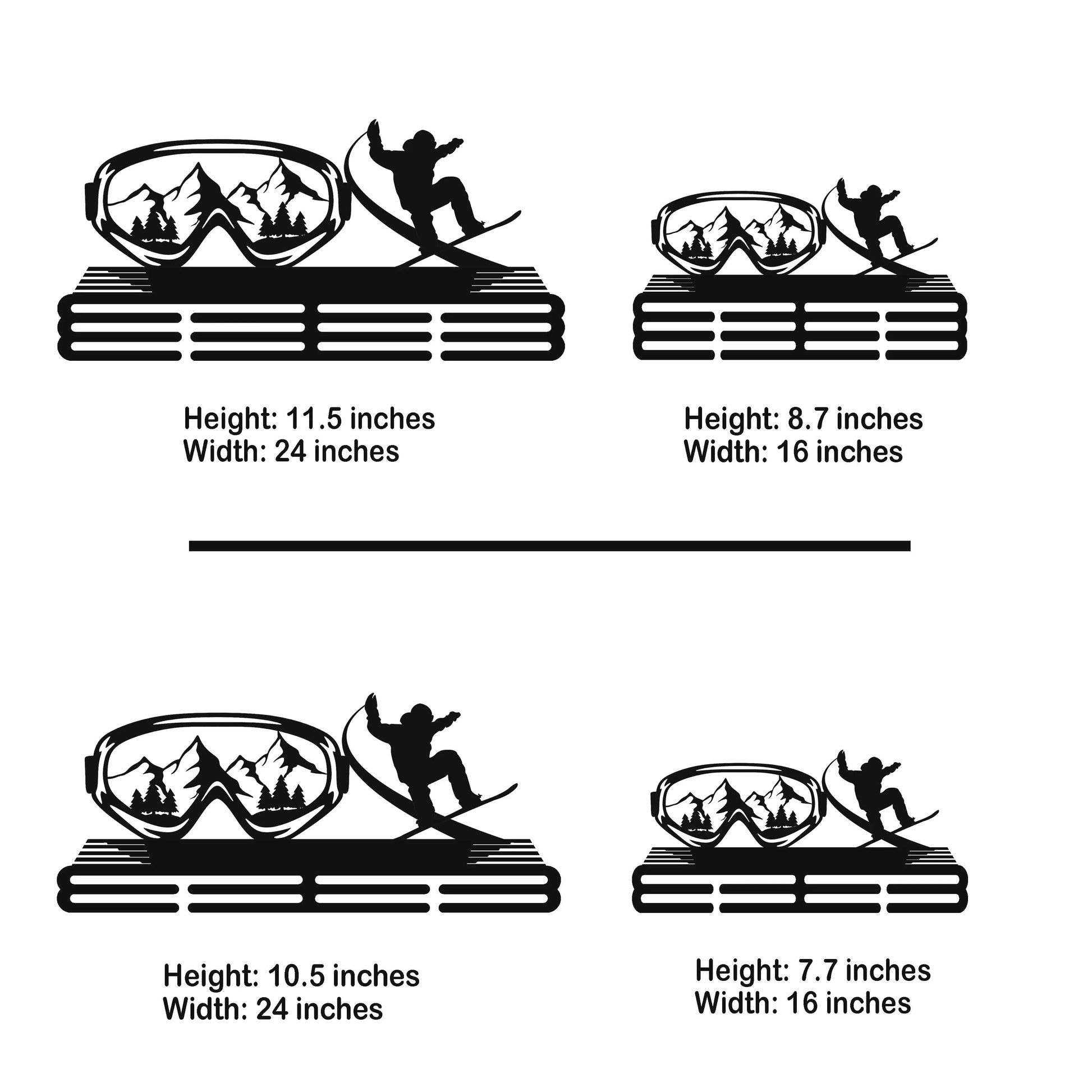 Personalized Snowboard Medal Hanger | Custom Stainless Steel Medal Display | ChampionHanger - Champion Hanger