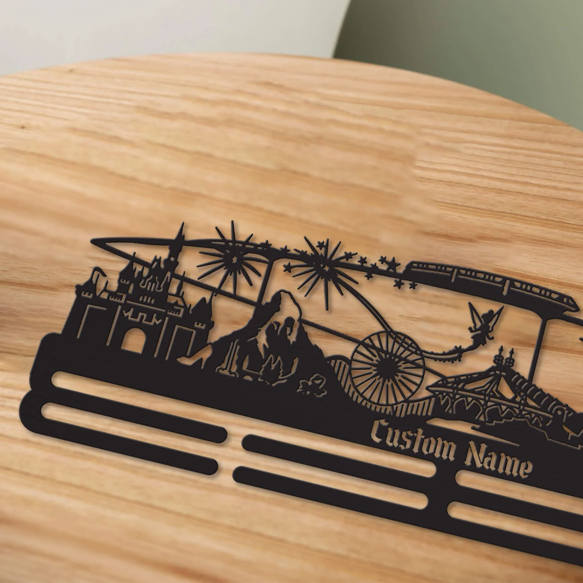 Stainless Steel Running Medal Hanger – Magic Kingdom Personalized Medal Display - ChampionHanger - Champion Hanger