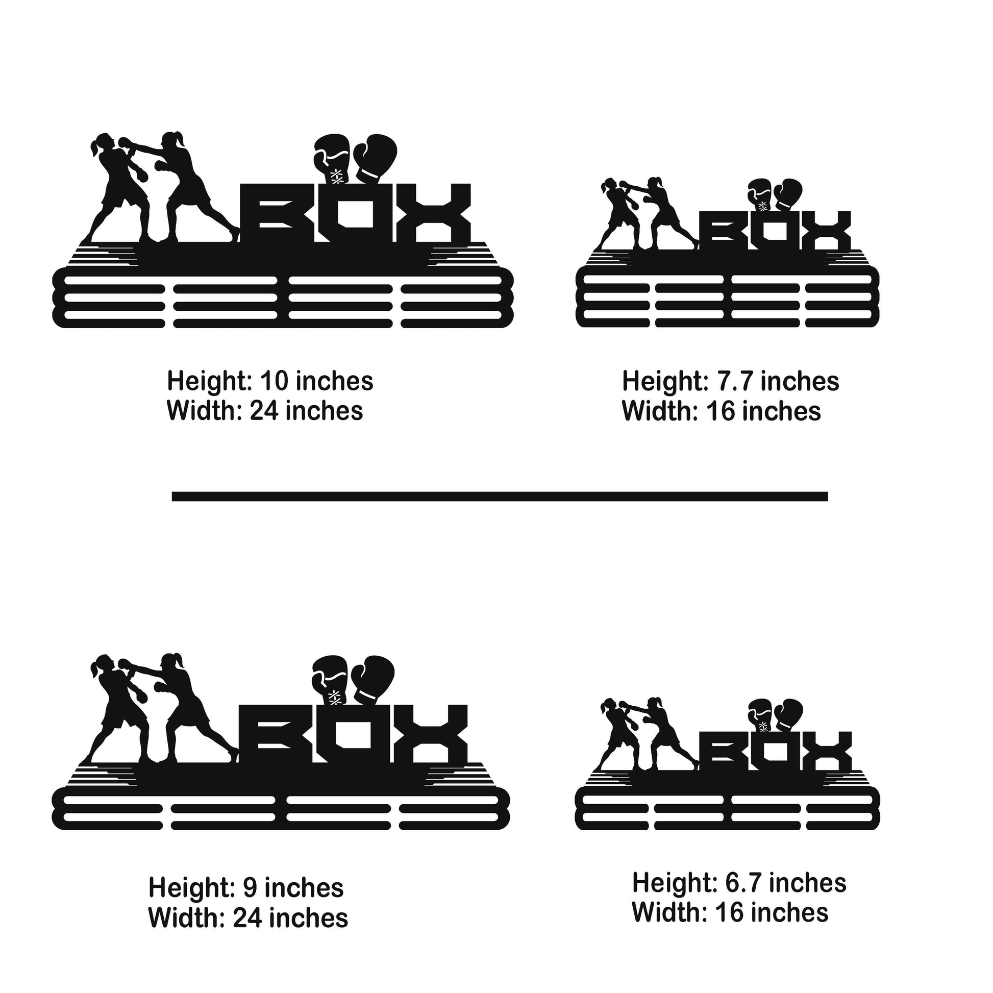 Boxing Medal Display Rack – Custom Metal Medal Hanger for Boxing Trophies and Awards - Champion Hanger