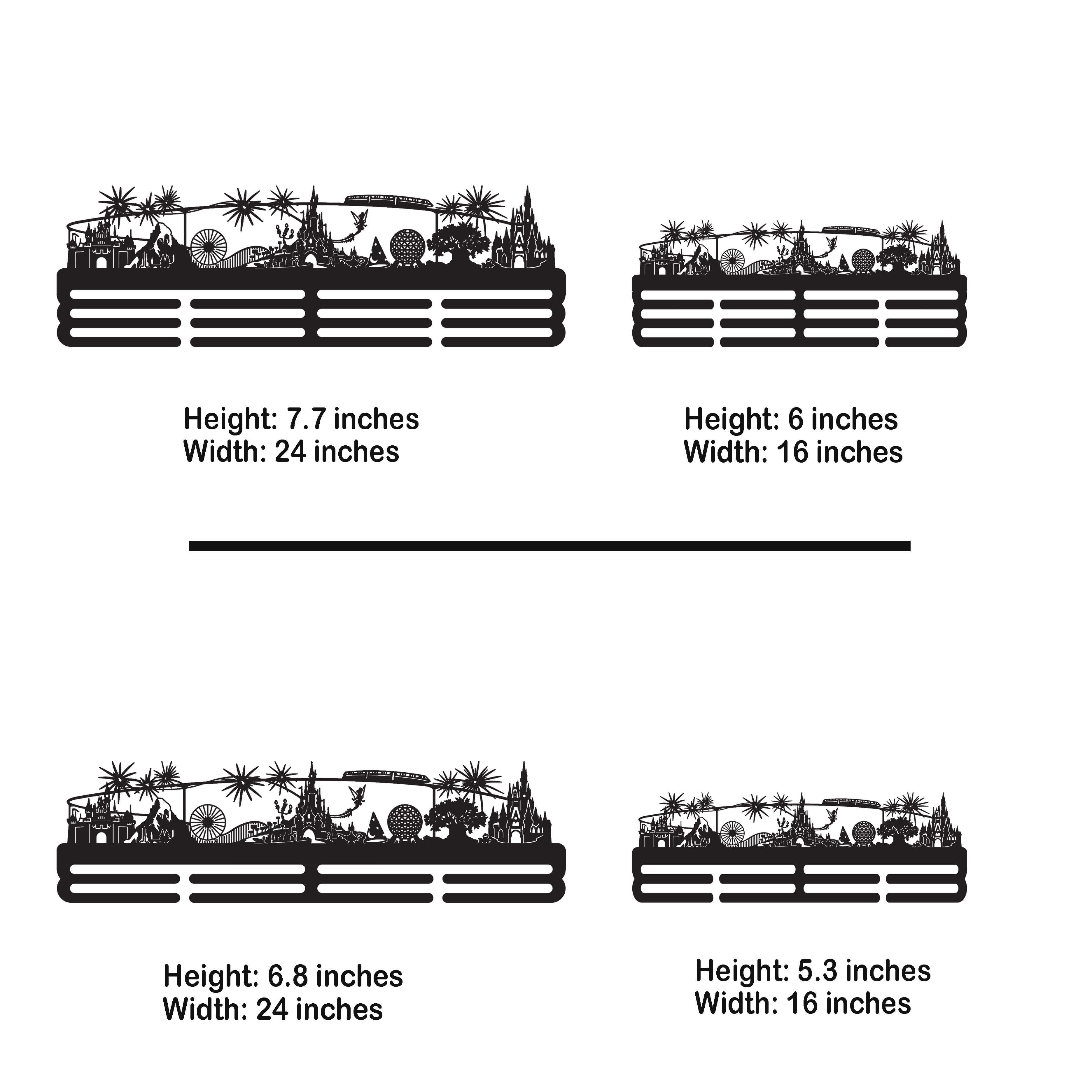 Enchanted Kingdom Medal Hanger – Personalized Stainless Steel Running Medal Rack | ChampionHanger