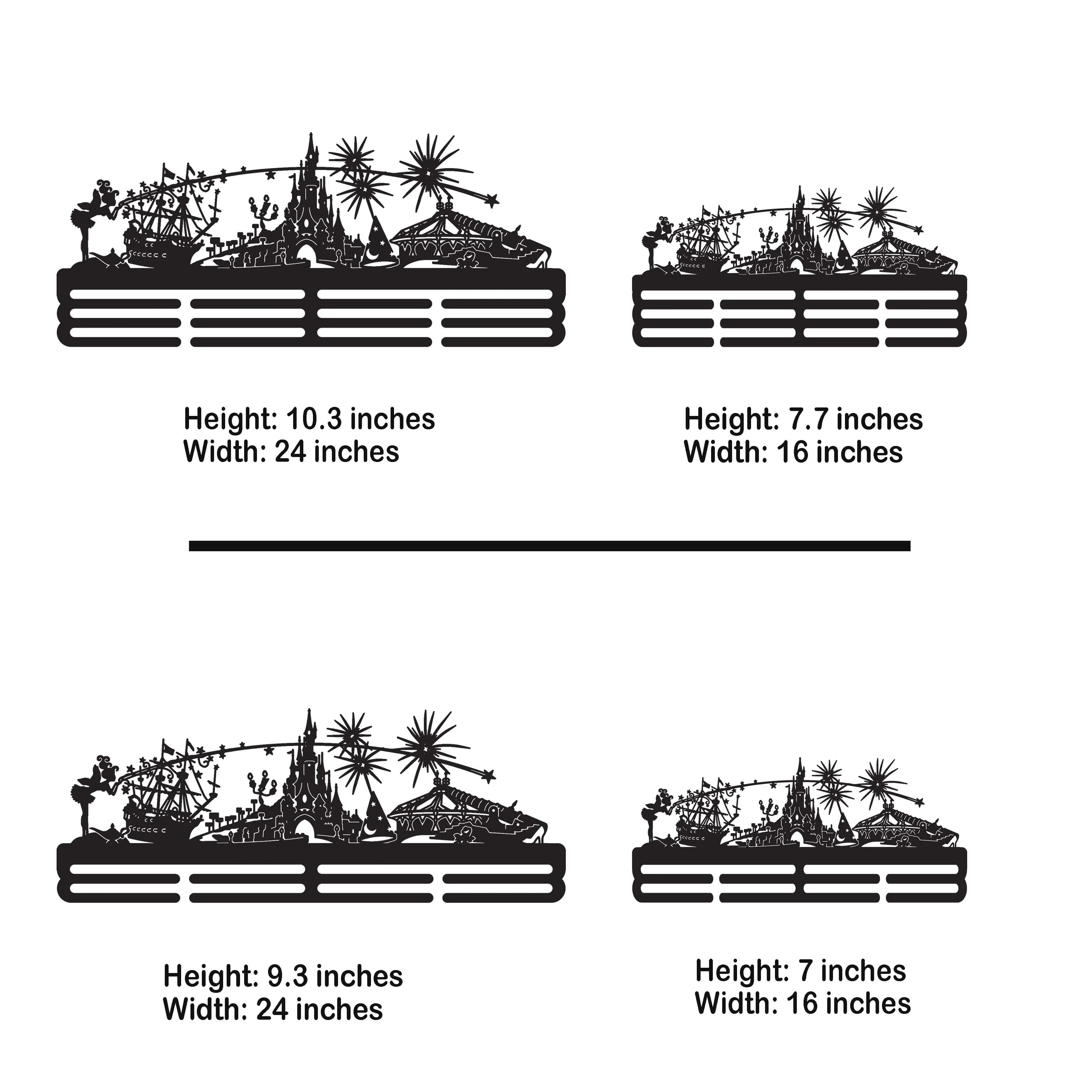 Personalized Stainless Steel Medal Hanger – “Run to the Magic” Running Medal Display - Custom Name Gift for Marathon Runners - ChampionHanger - Champion Hanger