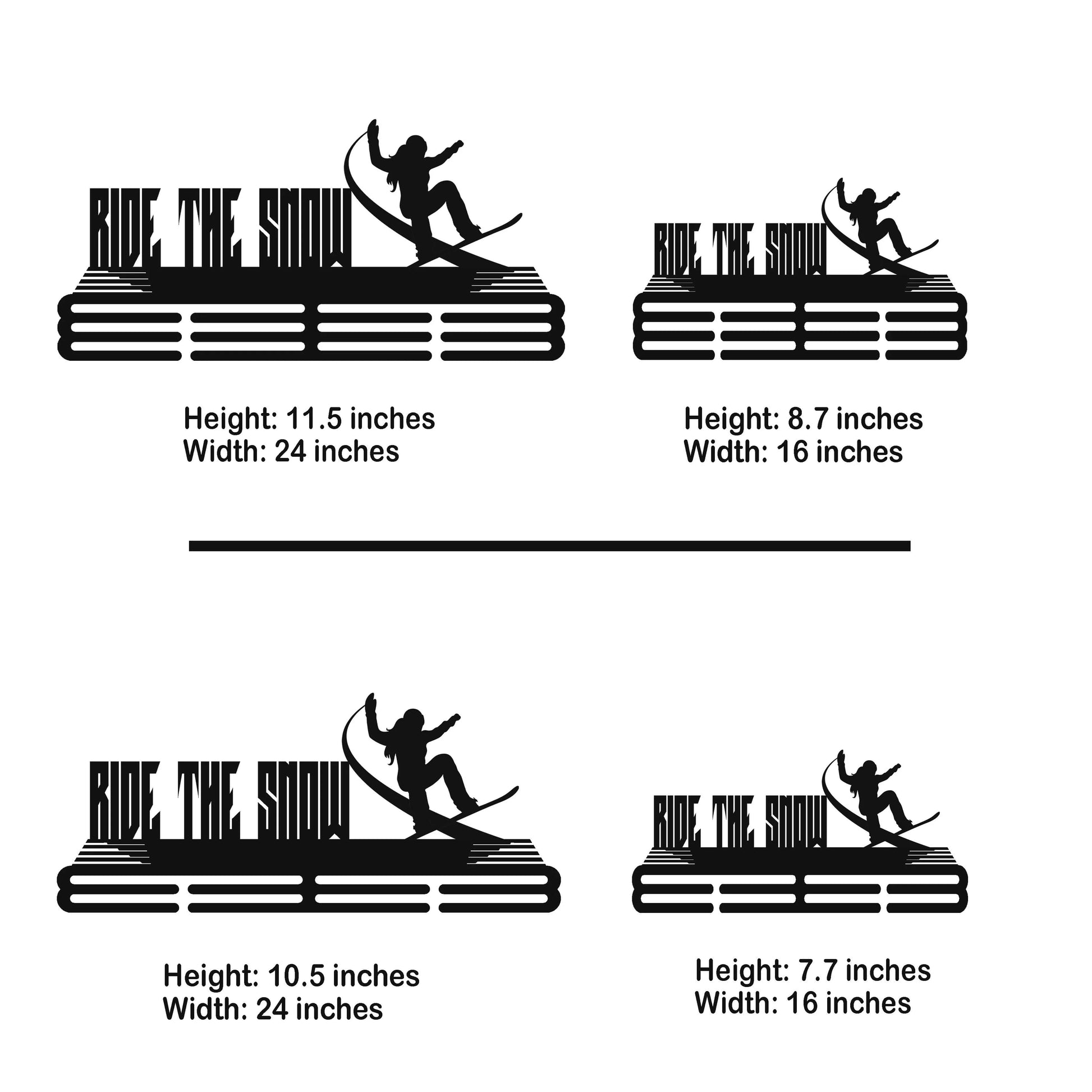 Personalized Snowboarding Medal Hanger with Custom Name | Stainless Steel Medal Holder | ChampionHanger - Champion Hanger