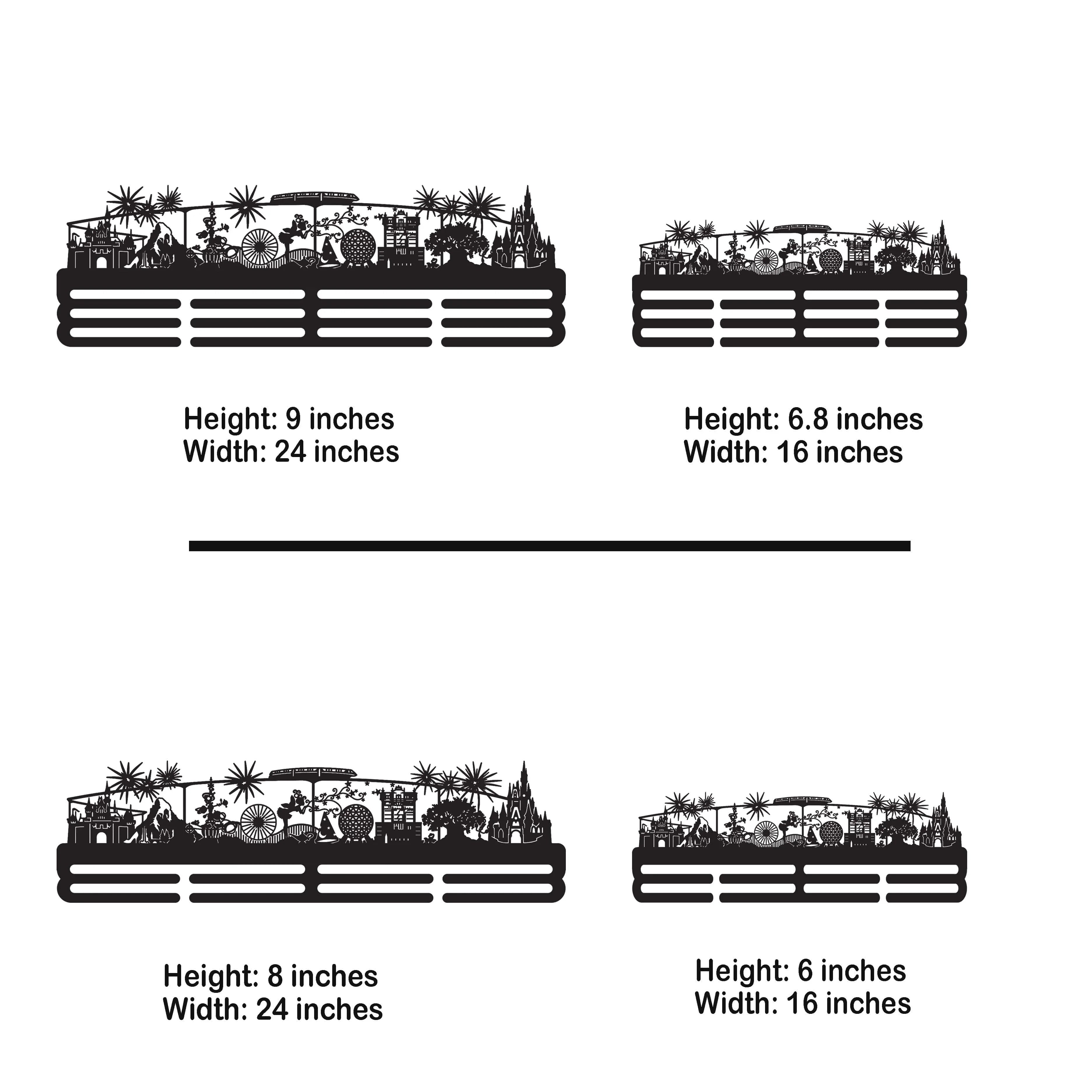 Enchanted Kingdom Medal Hanger – Personalized Stainless Steel Running Medal Rack | ChampionHanger - Champion Hanger