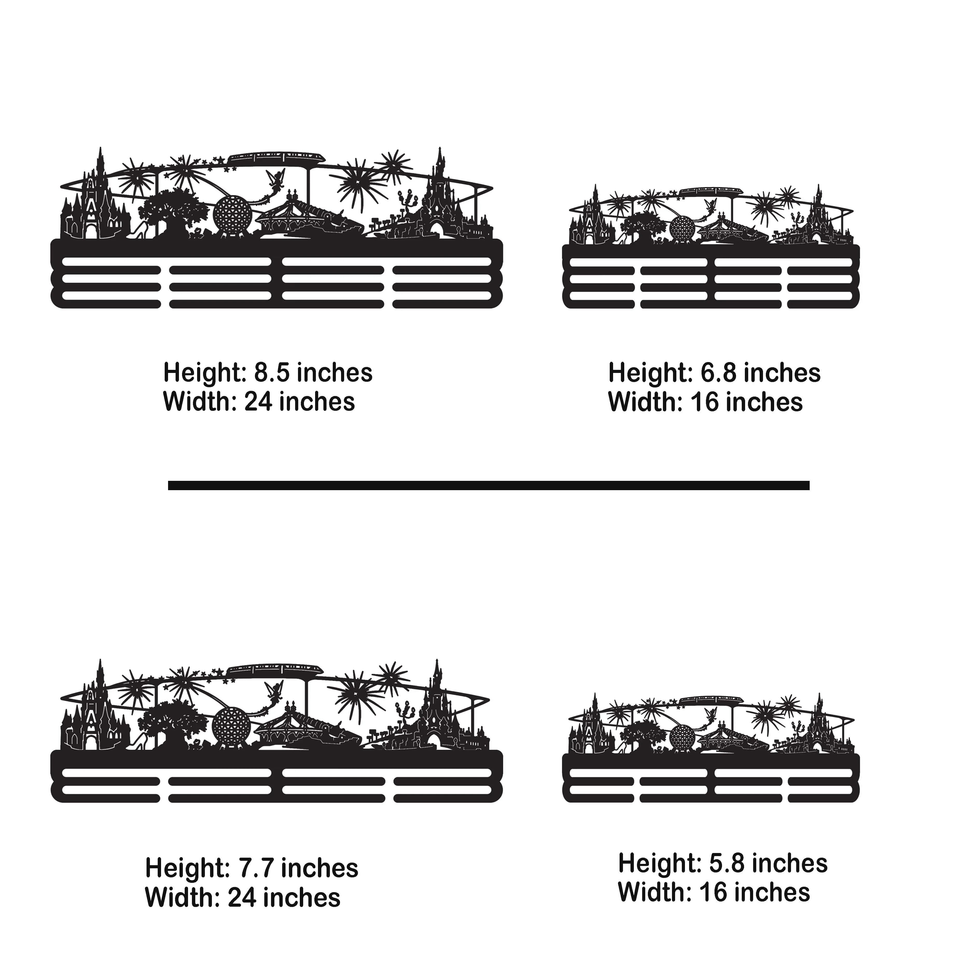 Stainless Steel Medal Hanger – Personalized “Run to the Magic” Marathon Medal Display | ChampionHanger - Champion Hanger