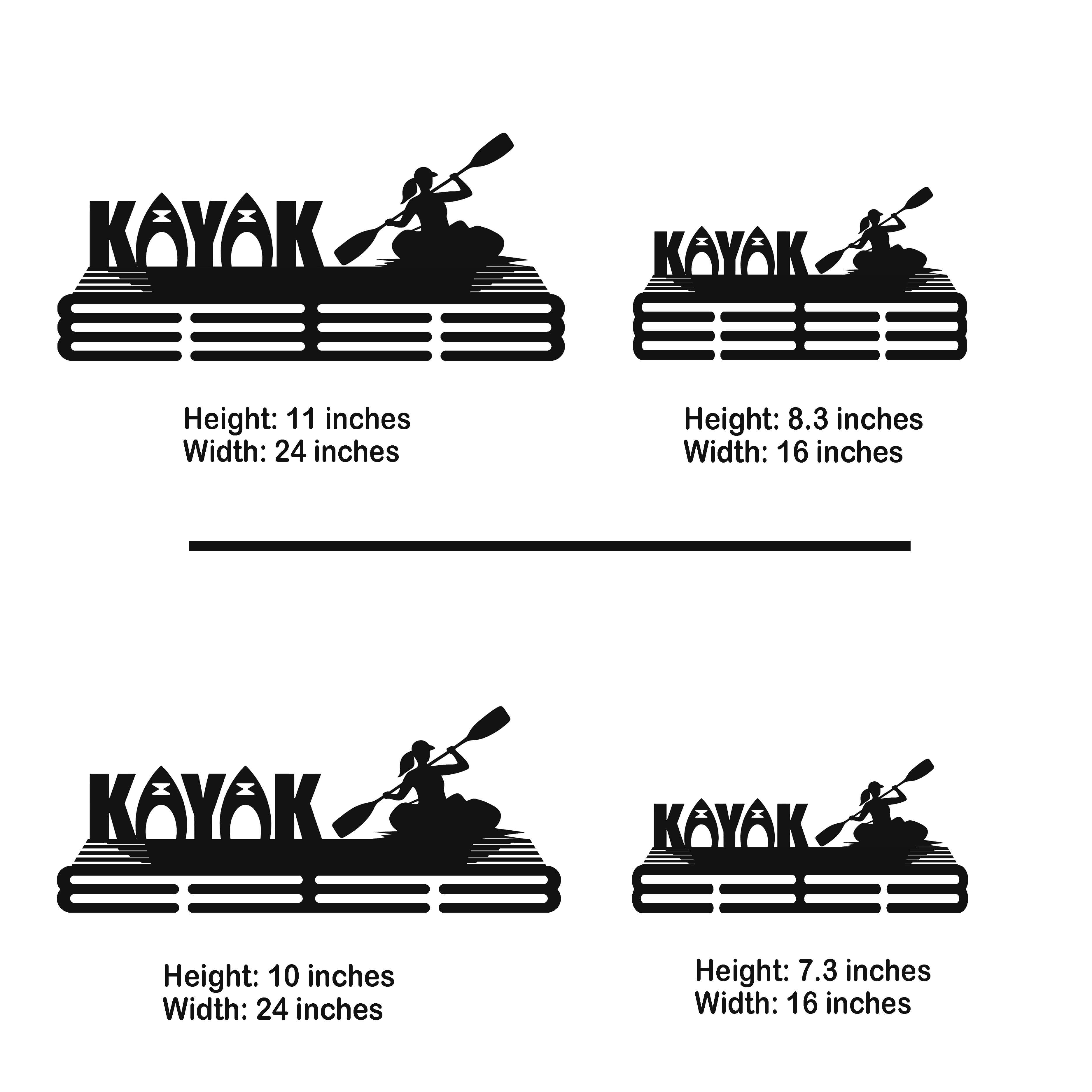 Personalized Kayak Medal Hanger – Stainless Steel Medal Holder with Custom Name | ChampionHanger