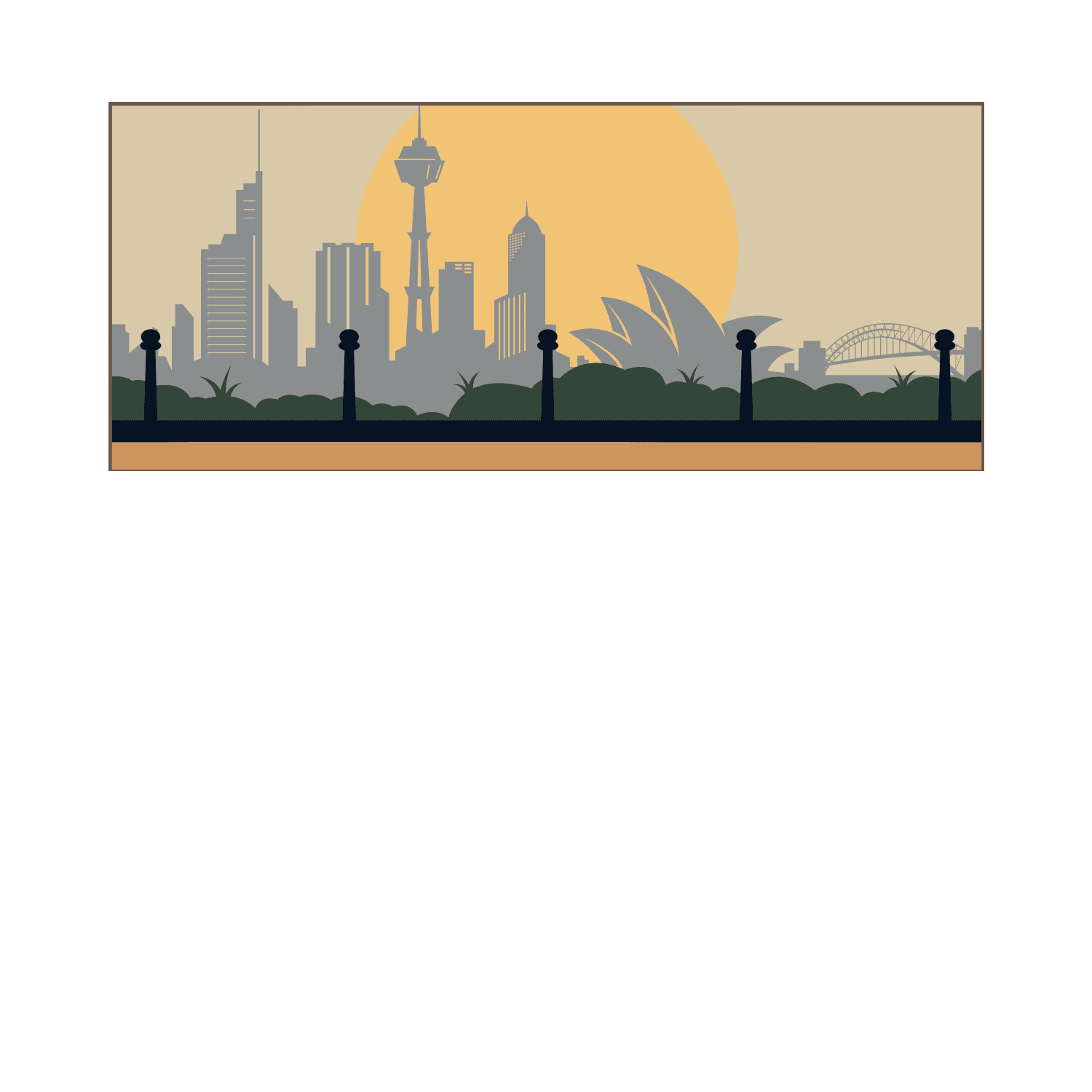 Custom Runner Medal Holder with Sydney Skyline, ChampionHanger running gifts - Champion Hanger
