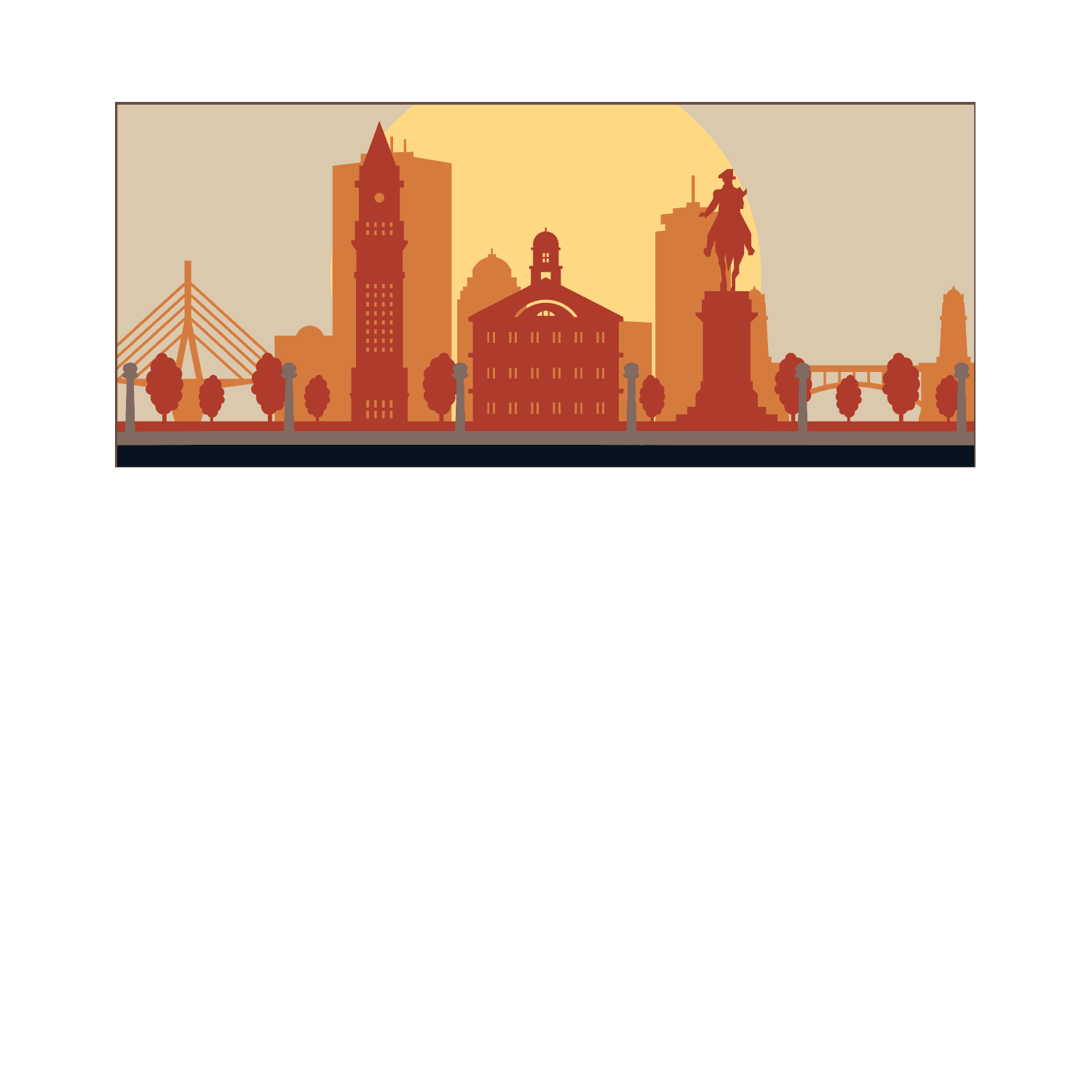 Custom Boston Skyline Medal Hanger Display, ChampionHanger running gifts - Champion Hanger