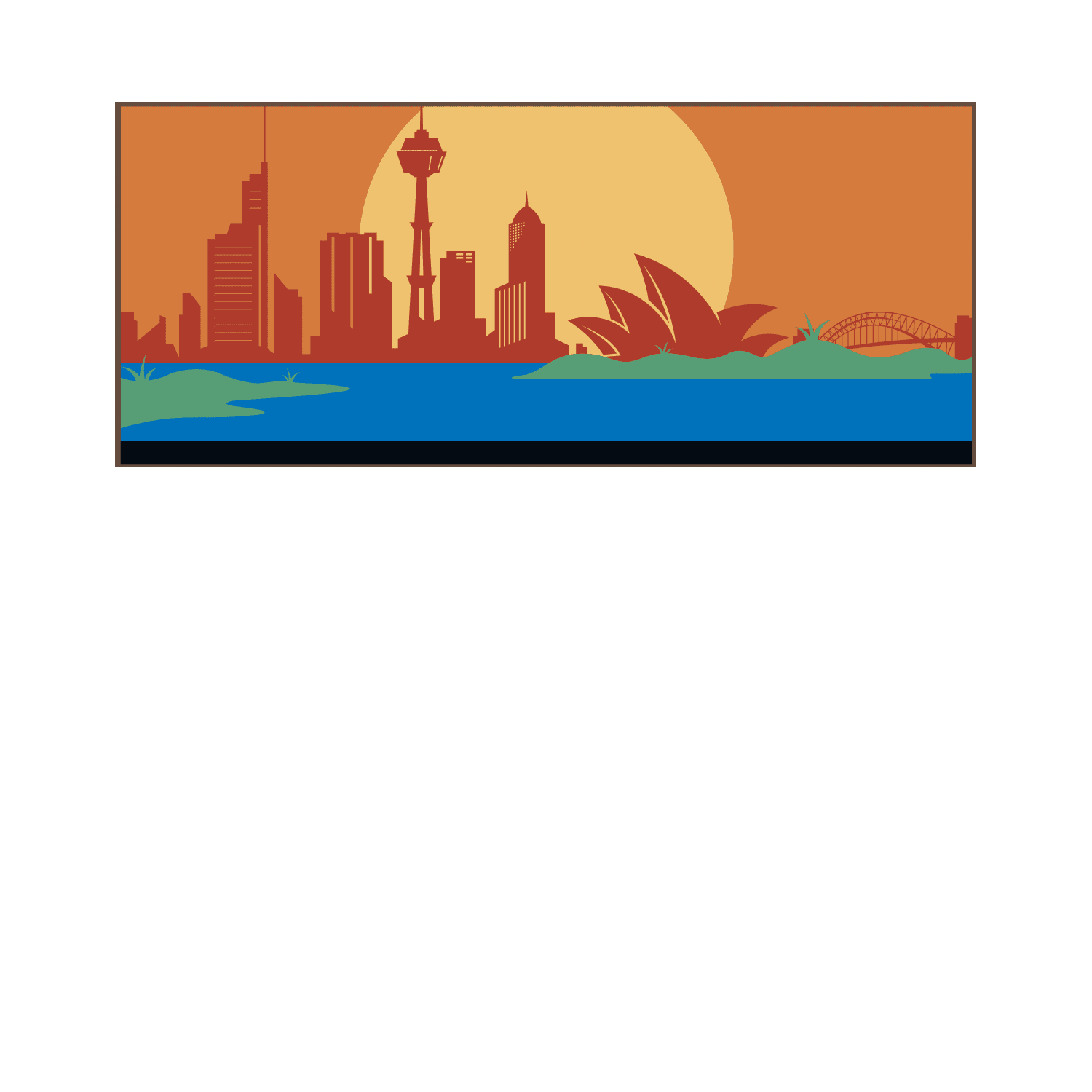Personalized Triathlon Medal Hanger | Custom Name Wooden Medal Display - Sydney Cityscape Wall Art, ChampionHanger - Champion Hanger