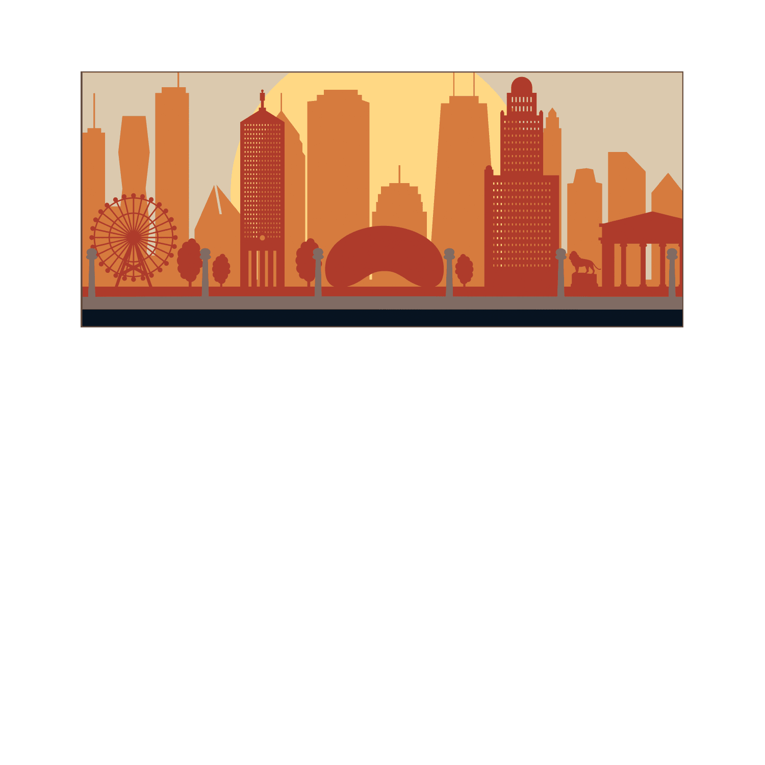 Custom Wooden Medal Hanger – Chicago Running Wall Display Rack for Running, Swimming, and Sports Awards - Champion Hanger