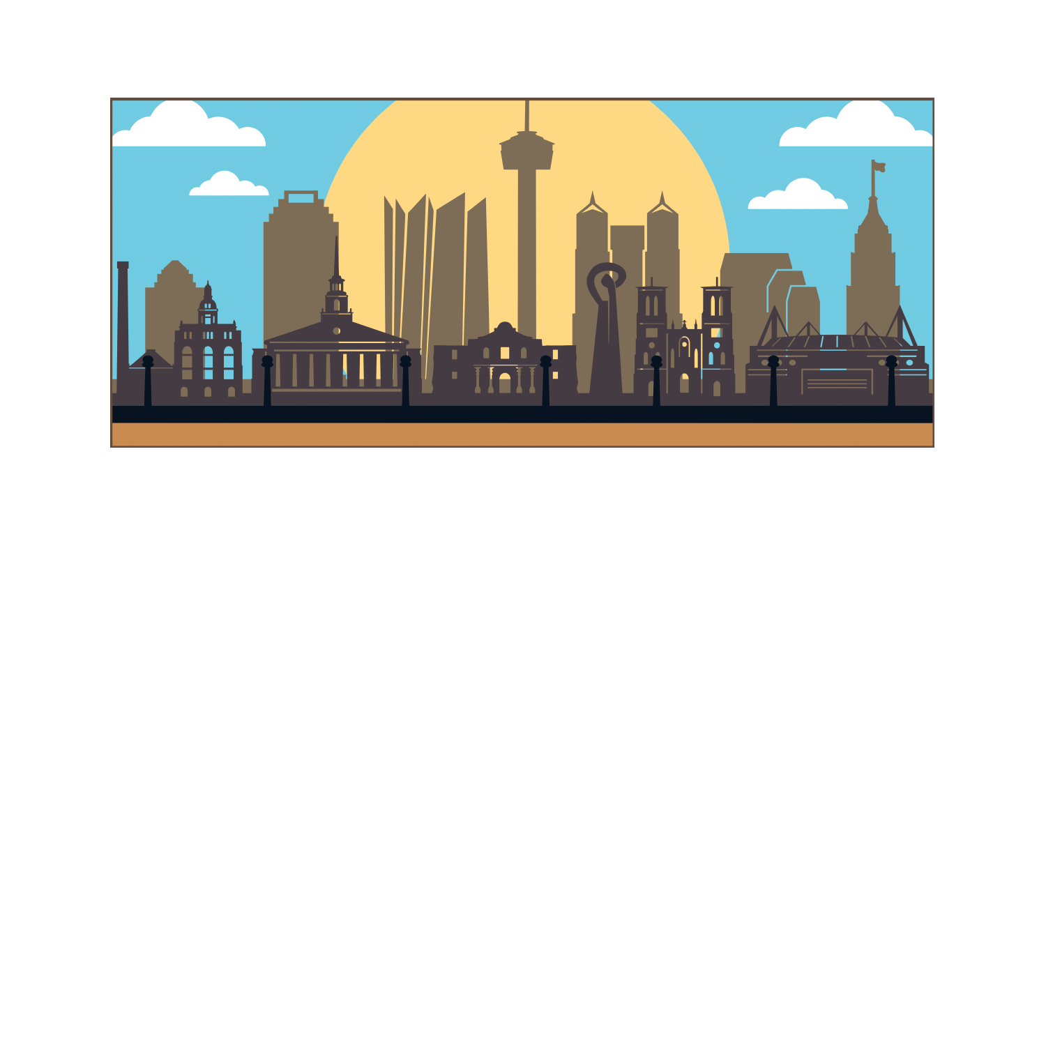 Custom Wooden Medal Hanger for Runners & Cyclists | San Antonio City Design | Personalized Display by ChampionHanger