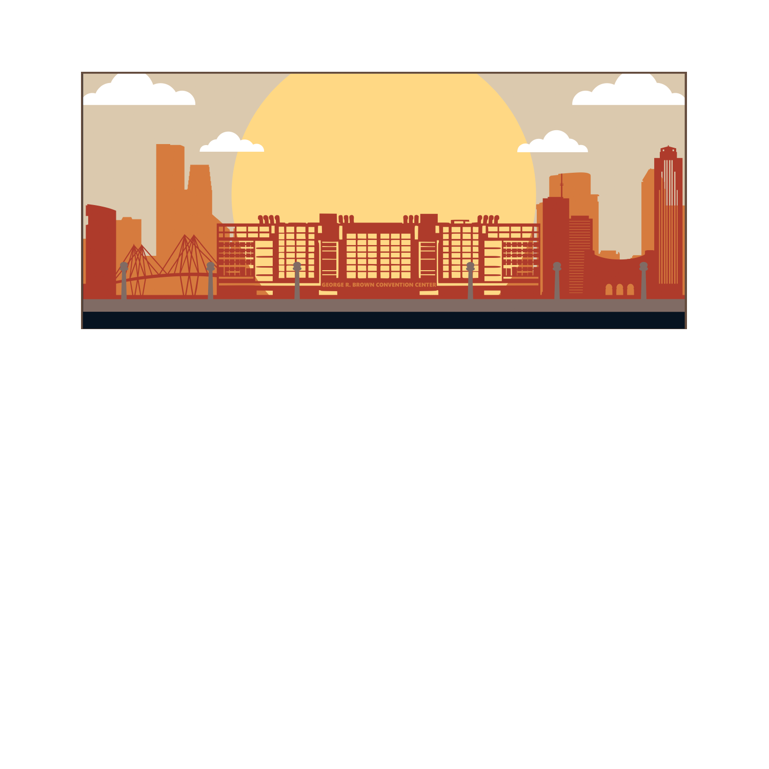 Personalized Wooden Medal Hanger with Houston Texas City Background – Custom Name Running Medal Holder | Championhanger