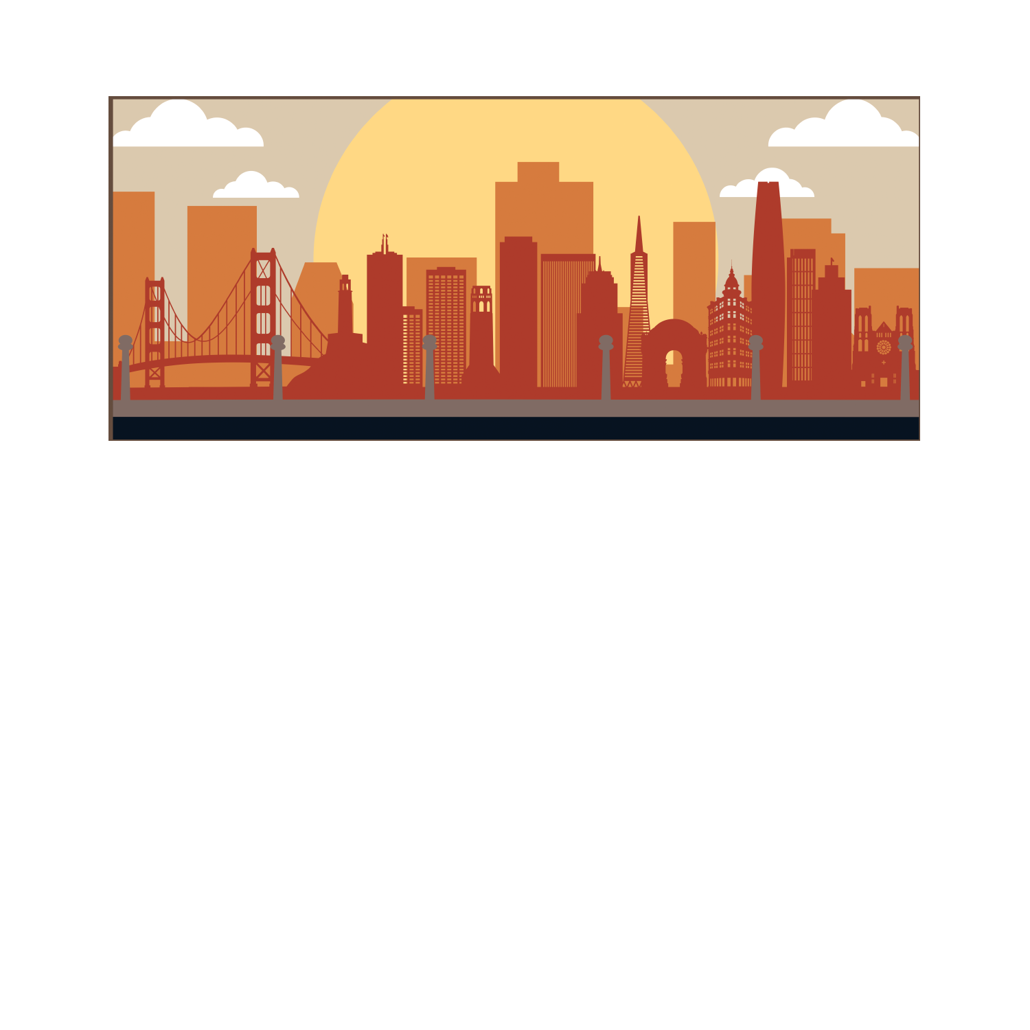 Personalized Wooden Medal Hanger – San Francisco City Design | Custom Running Medal Holder | Championhanger