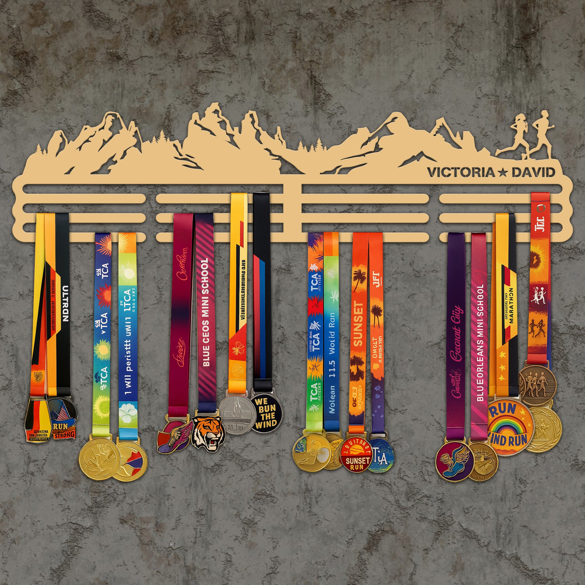 Custom Medal Hanger for Runners – Stainless Steel Display Rack MH001