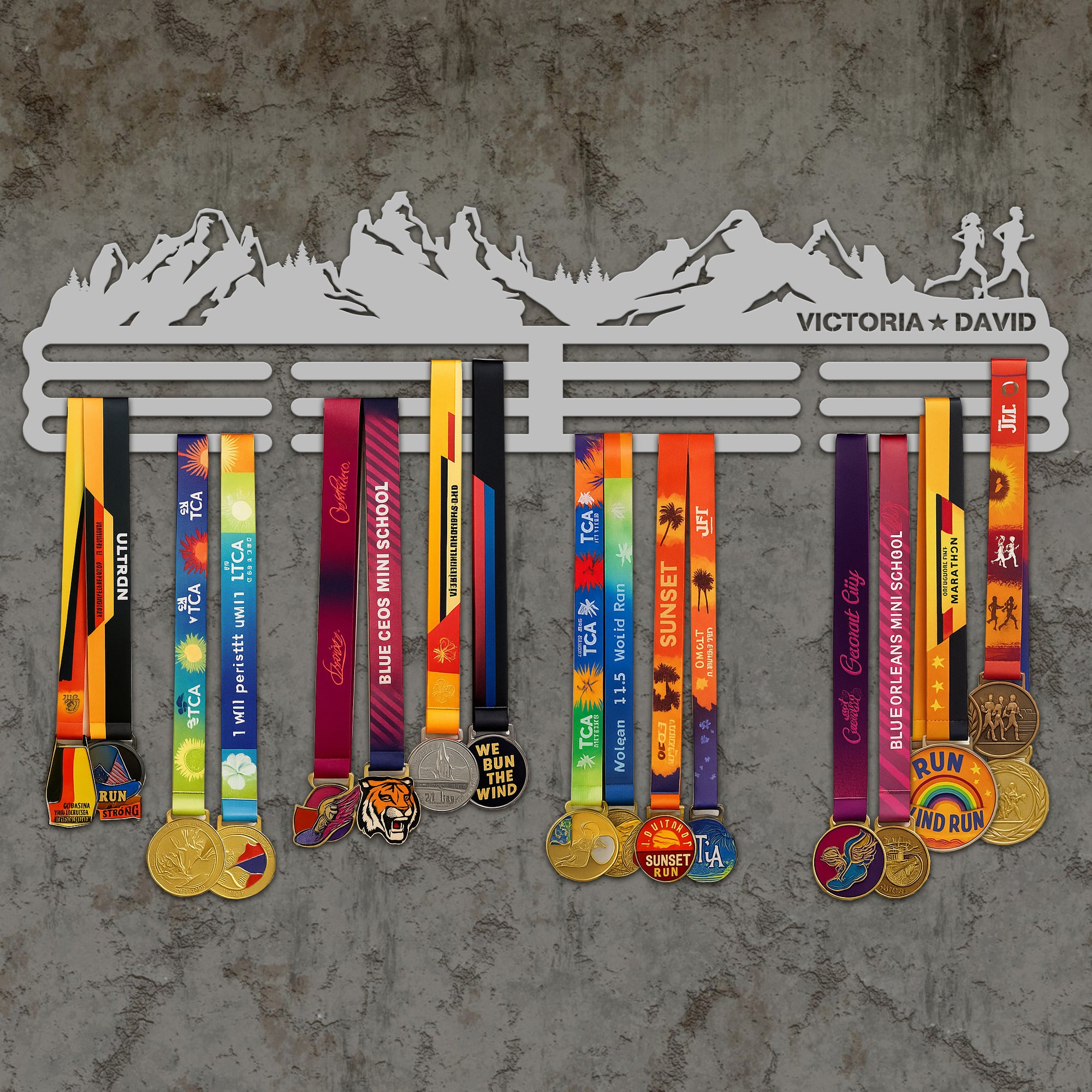 Custom Medal Hanger for Runners – Stainless Steel Display Rack MH001
