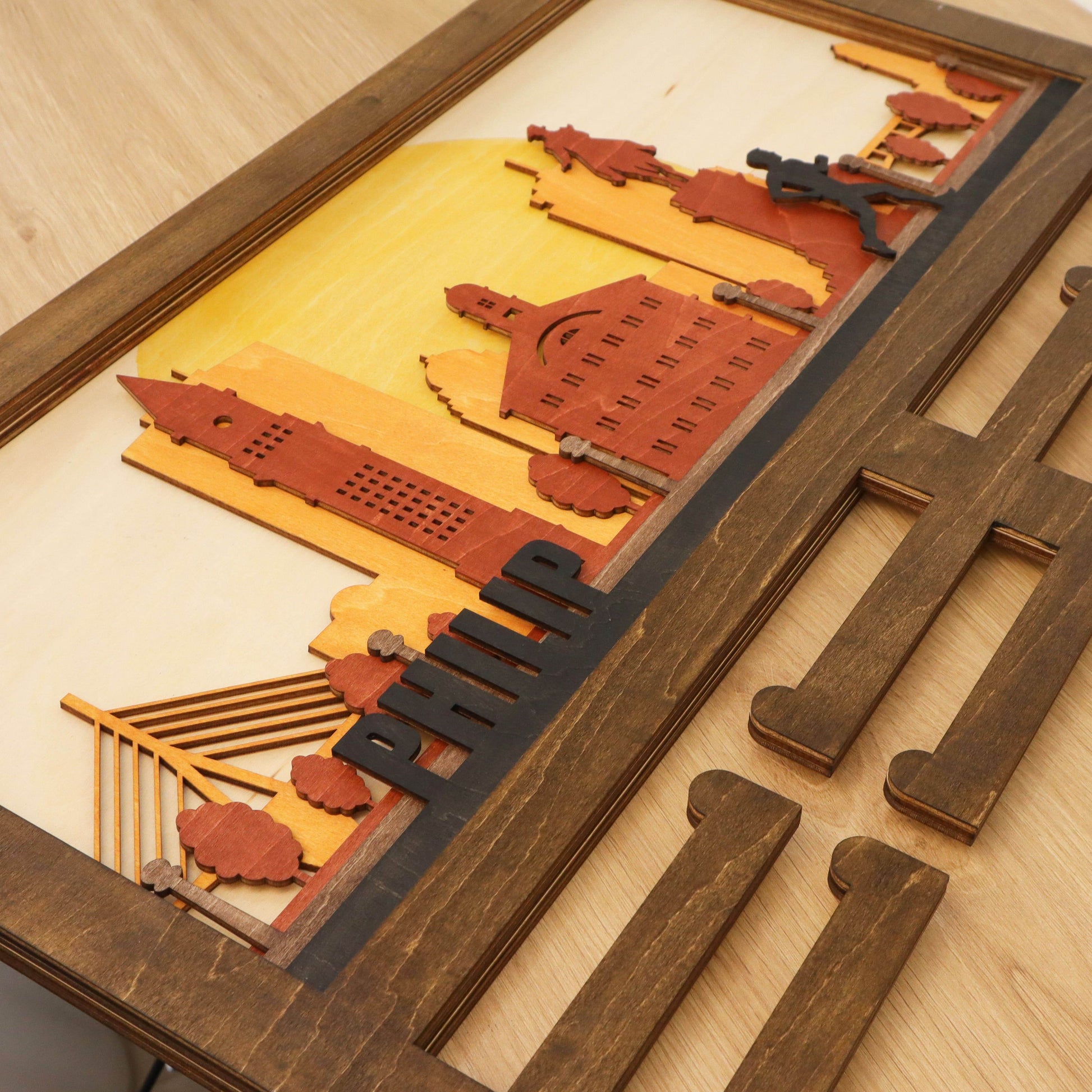 Custom Boston Skyline Medal Hanger Display, ChampionHanger running gifts - Champion Hanger