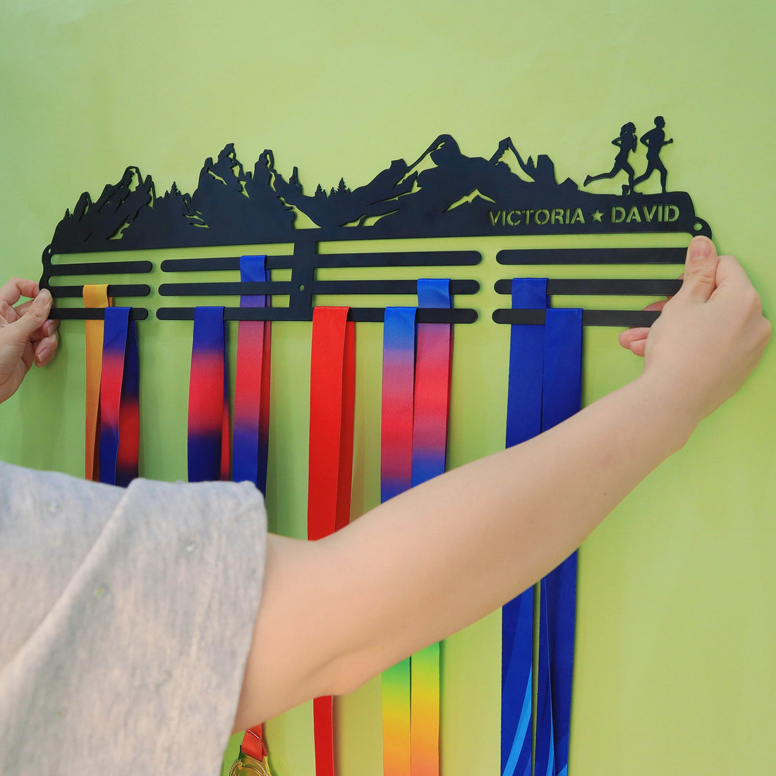 Custom Medal Hanger for Runners – Stainless Steel Display Rack - Champion Hanger