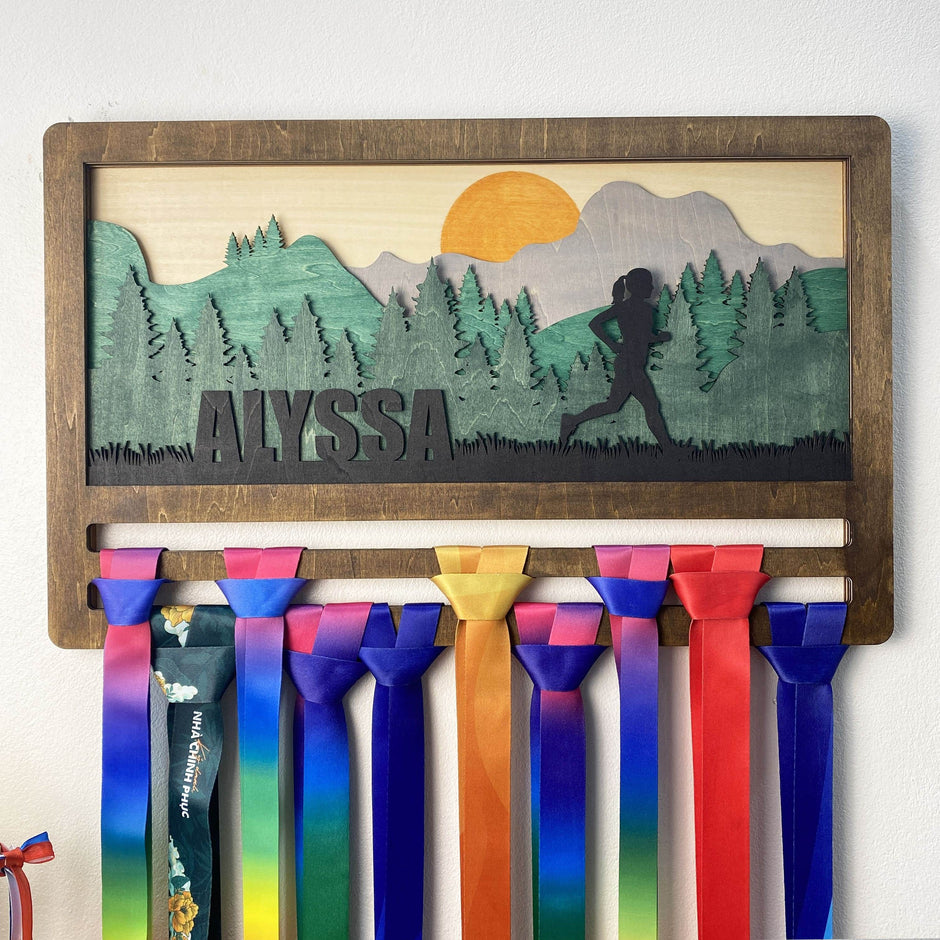 Runner Medal Rack Running Medal Hangers & Finisher Medal Displays – Champion Hanger