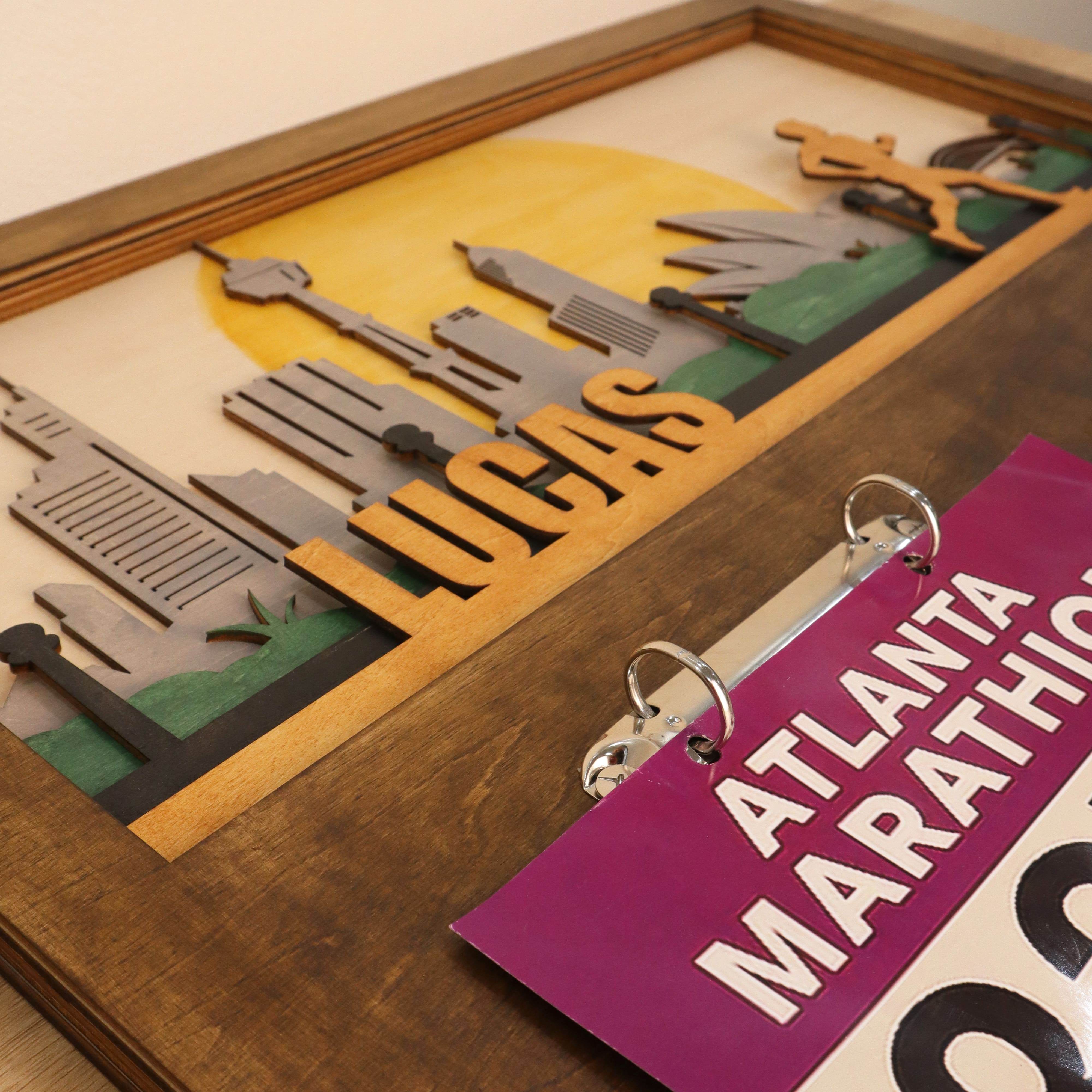 Custom Runner Medal Holder with Sydney Skyline, ChampionHanger running gifts - Champion Hanger