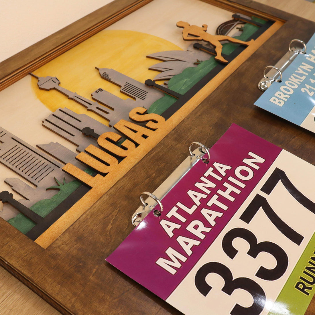 Custom Runner Medal Holder with Sydney Skyline, ChampionHanger running gifts - Champion Hanger