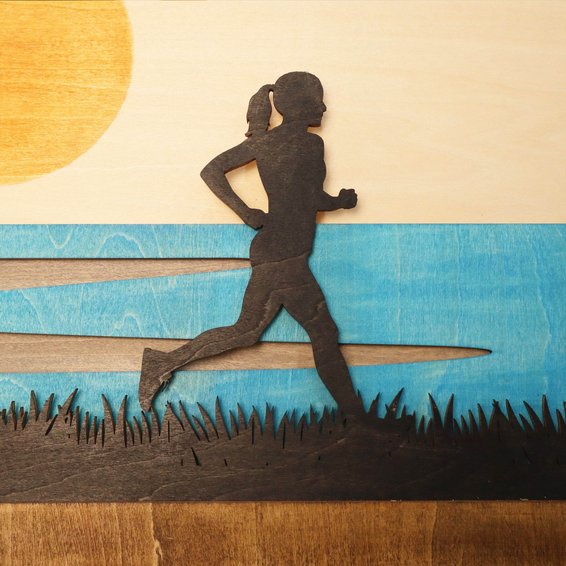 Custom Wooden Medal Hanger for Female Runners – Running Medal hanger , ChampionHanger running gifts - Champion Hanger