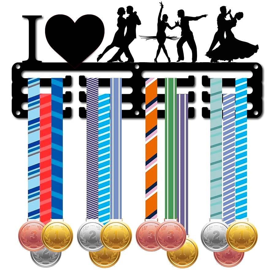 Ballroom Dance Medal Hanger – Metal Display Rack for Latin & Competitive Dancing Awards - Champion Hanger