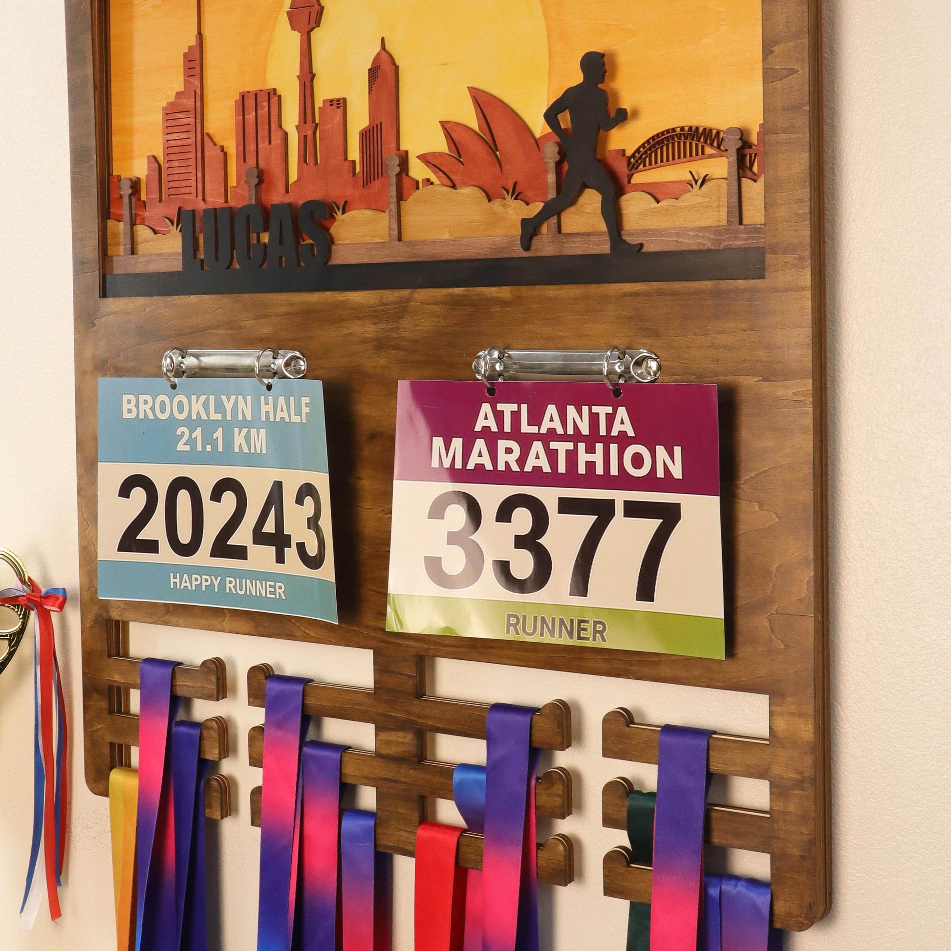 Handcrafted Sydney Runner Medal Display, ChampionHanger running gifts - Champion Hanger