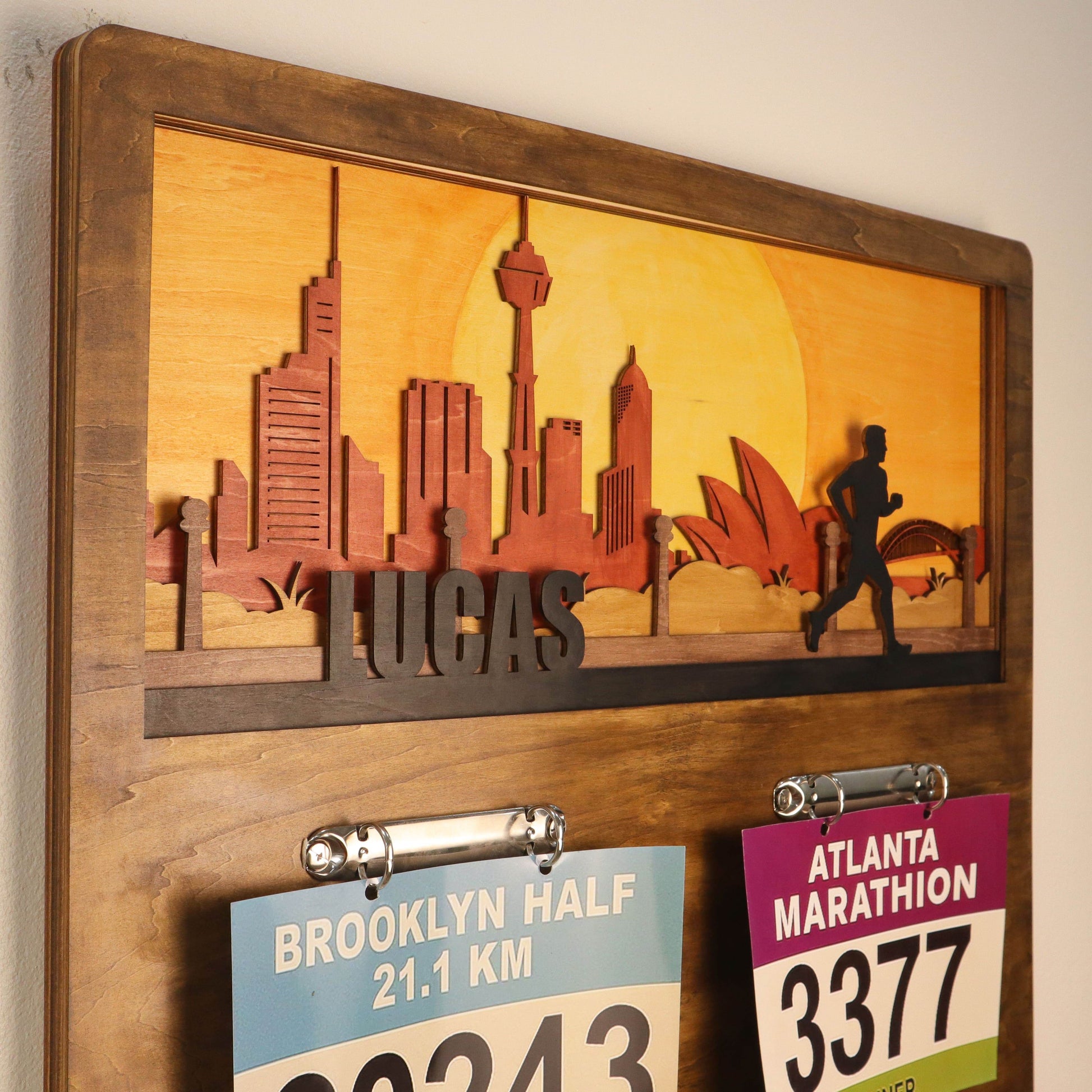 Runner Medal Rack Personalized Running Medal Holder with Custom Name | Perfect Gift for ...