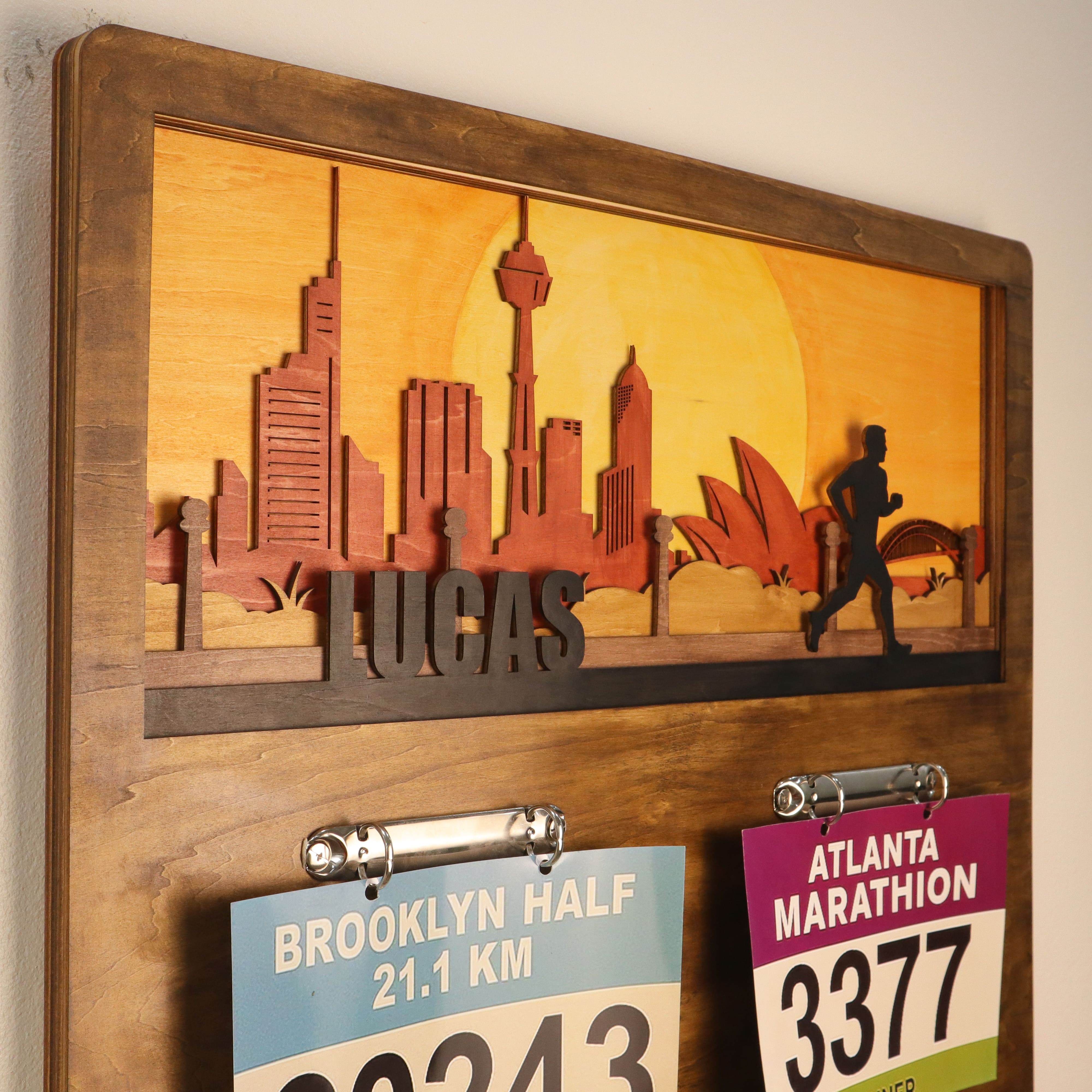 Handcrafted Sydney Runner Medal Display, ChampionHanger running gifts - Champion Hanger