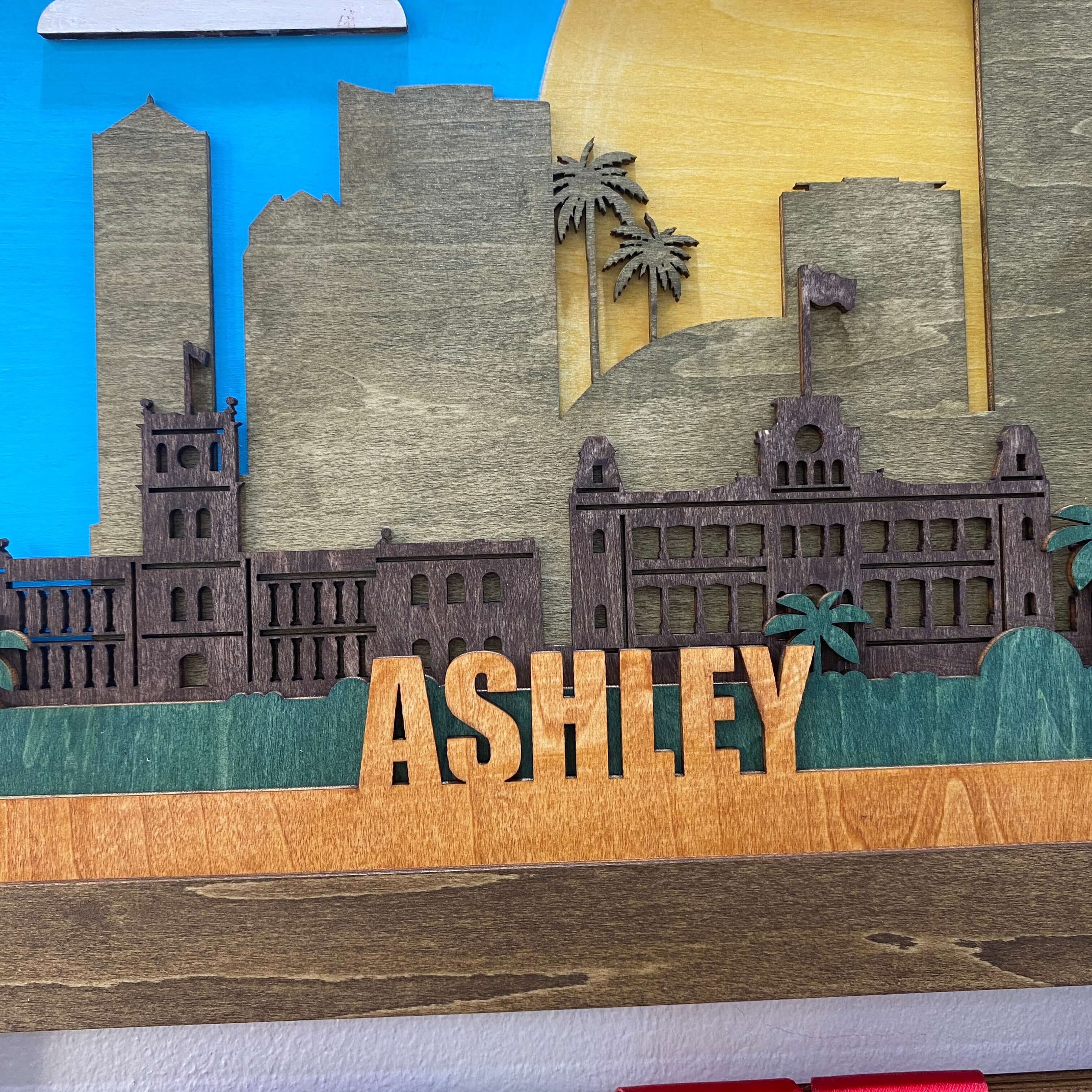 Personalized Wooden Medal Hanger with Honolulu City Design – Custom Running Medal Holder Gift | Championhanger