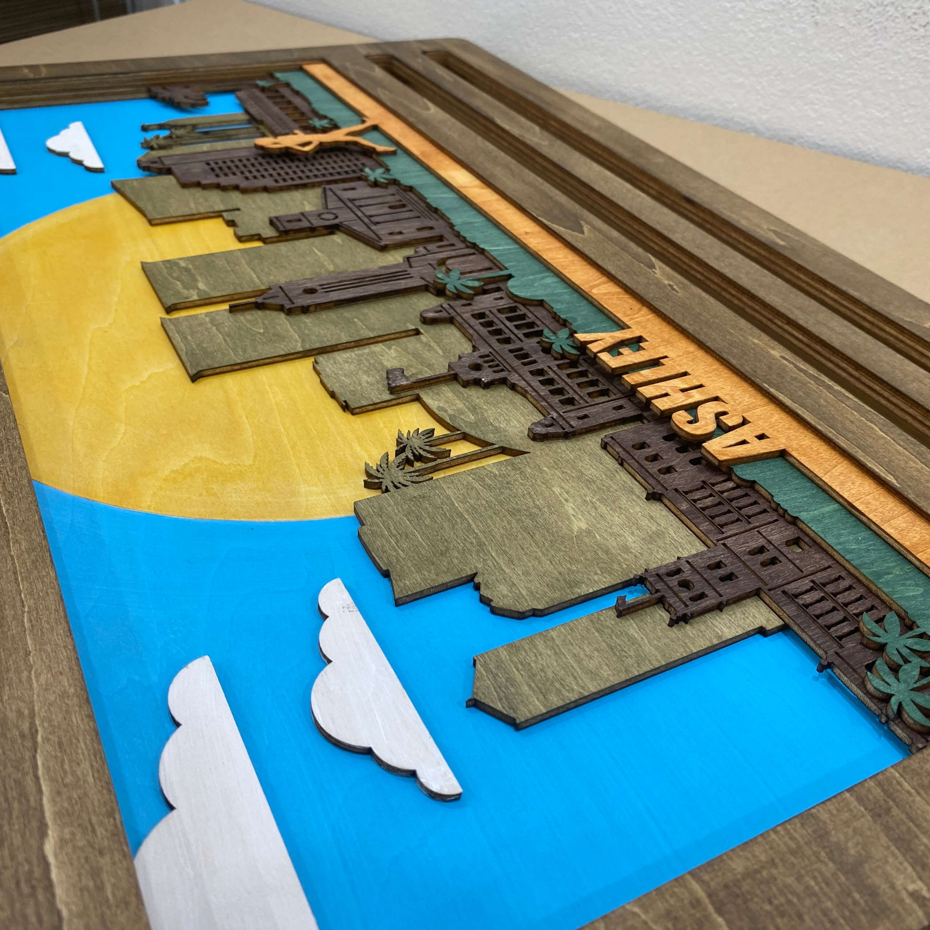 Personalized Wooden Medal Hanger with Honolulu City Design – Custom Running Medal Holder Gift | Championhanger