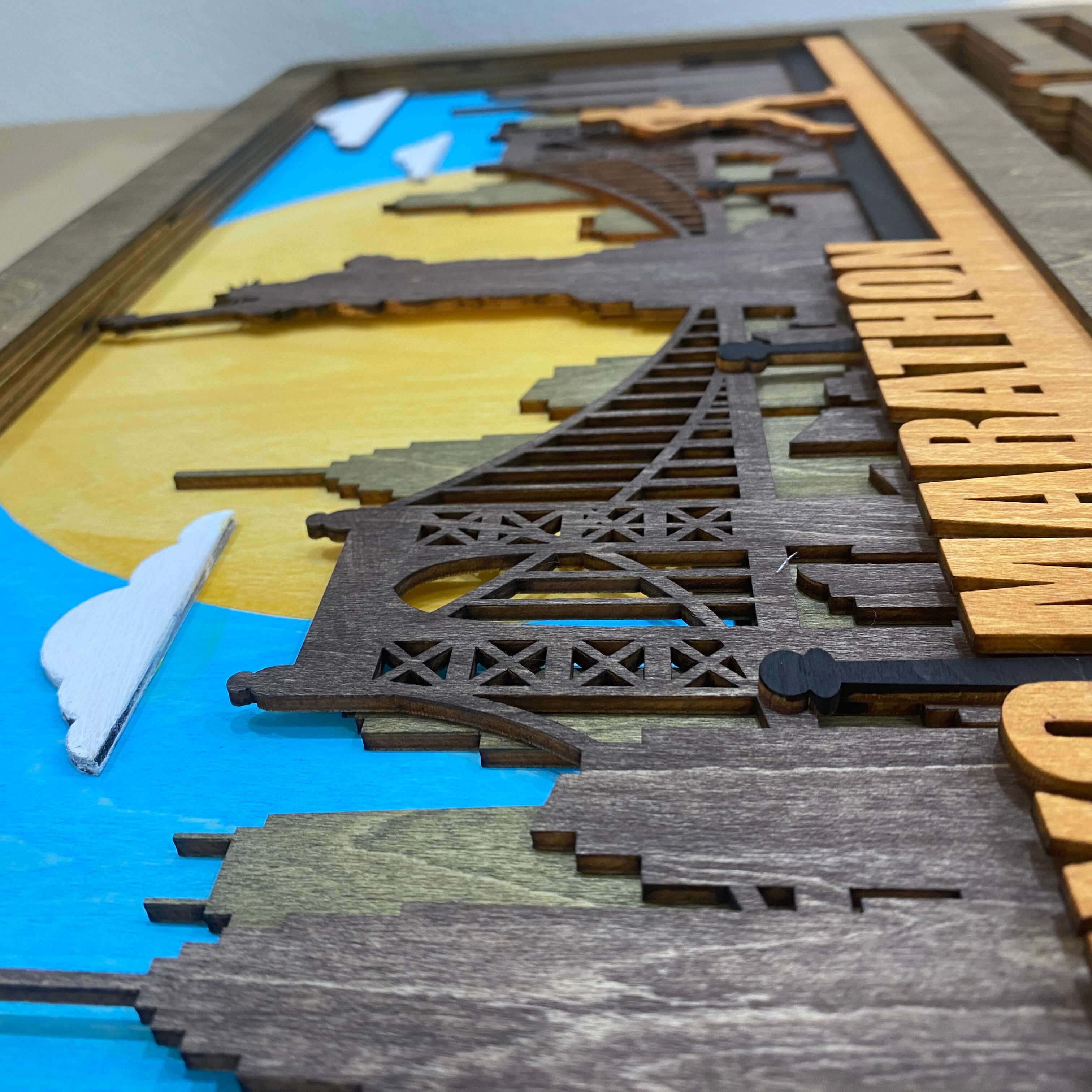 Personalized Wooden Running Medal Hanger – New York City Design with Custom Name | Championhanger