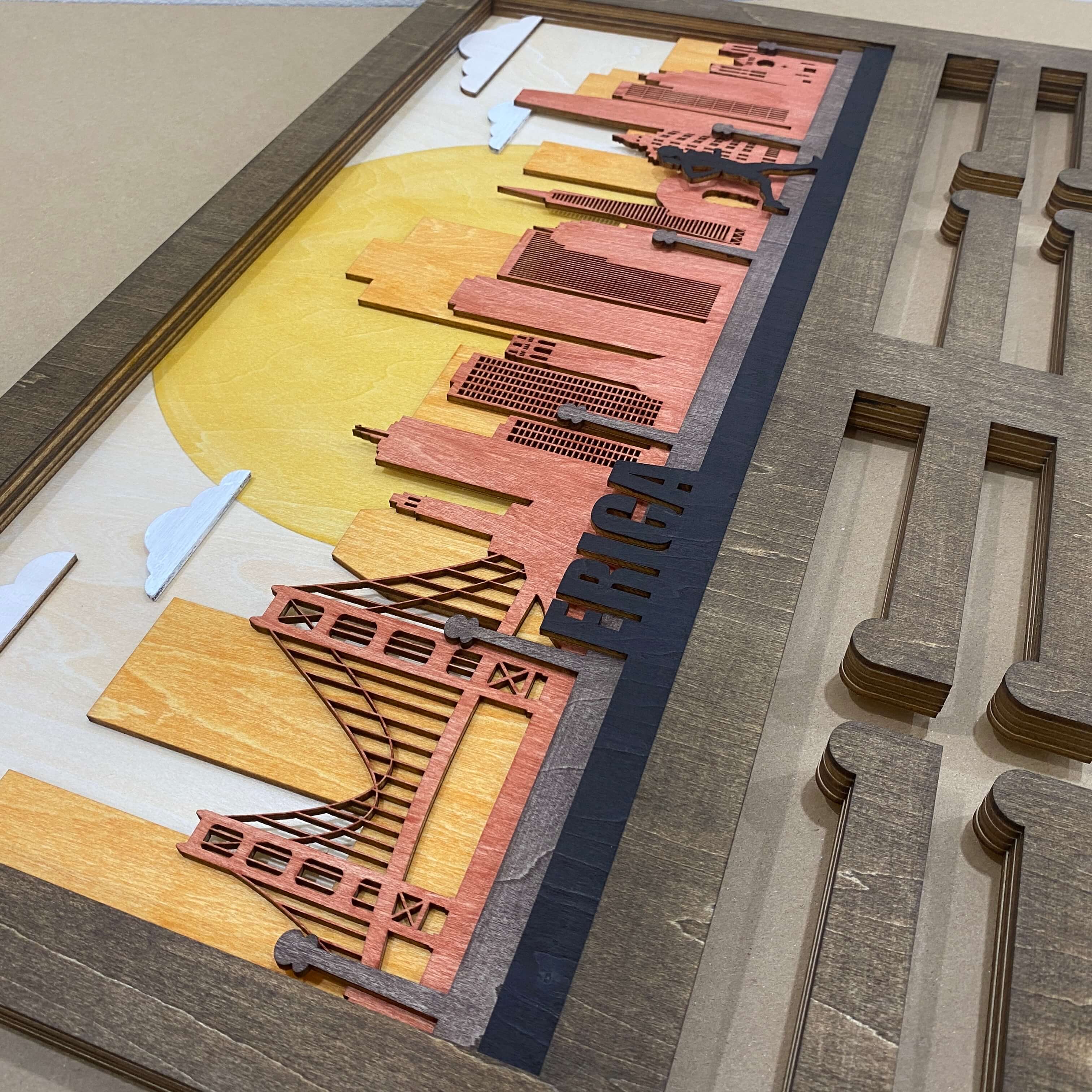 Personalized Wooden Medal Hanger – San Francisco City Design | Custom Running Medal Holder | Championhanger